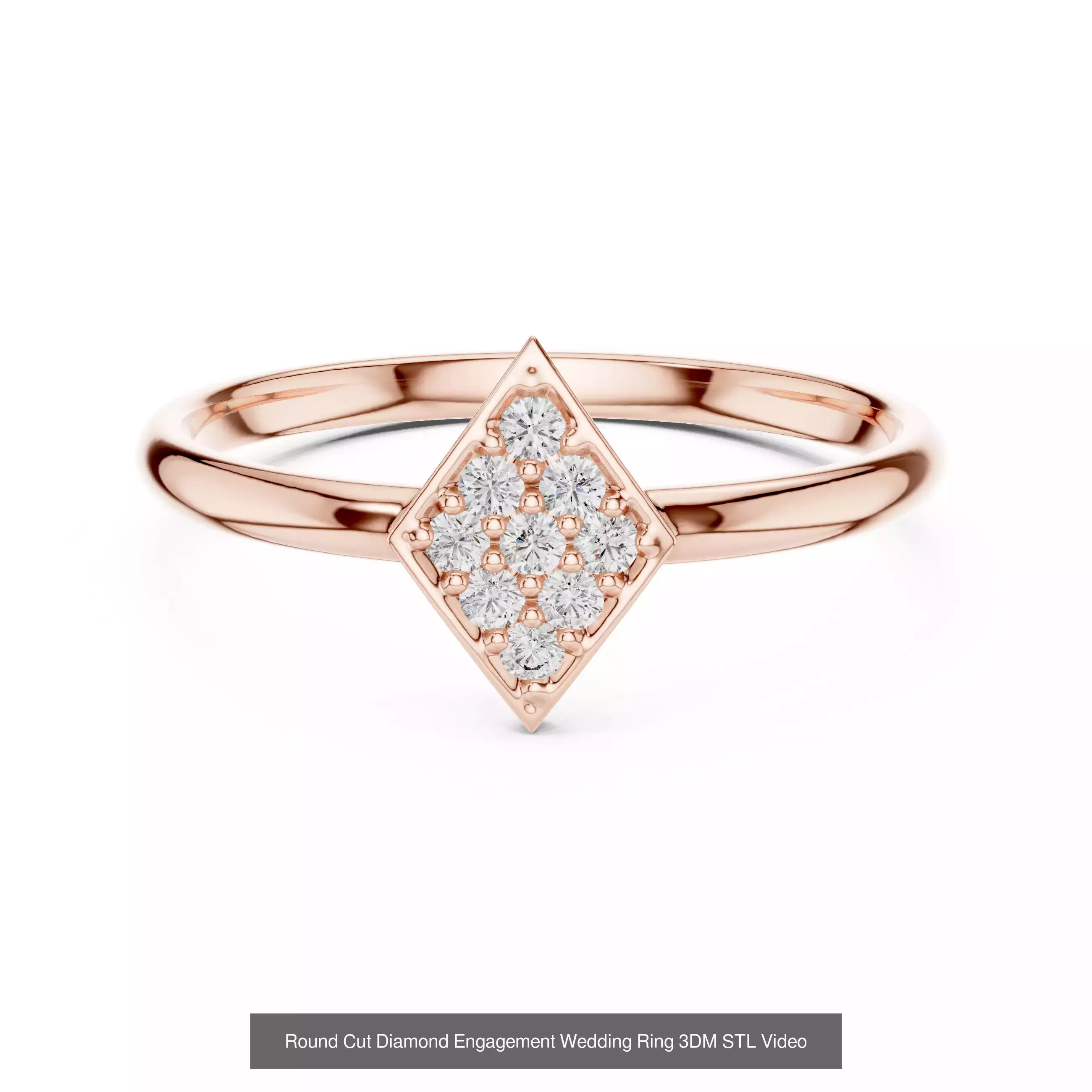 363 Cluster Woman Rings 3DM STL OBJ FBX with 3 COLOR Video 3D Model Collection_179