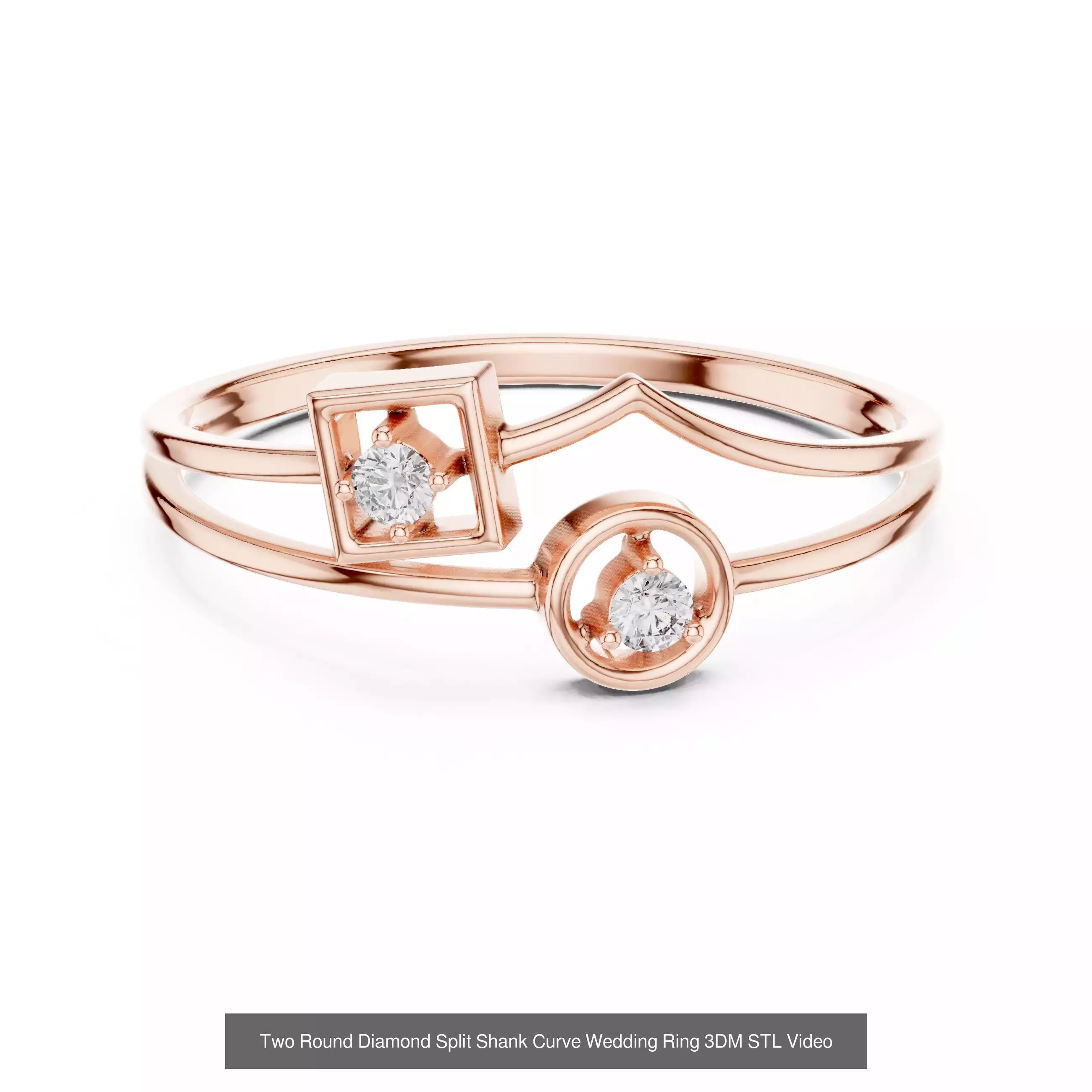 363 Cluster Woman Rings 3DM STL OBJ FBX with 3 COLOR Video 3D Model Collection_75