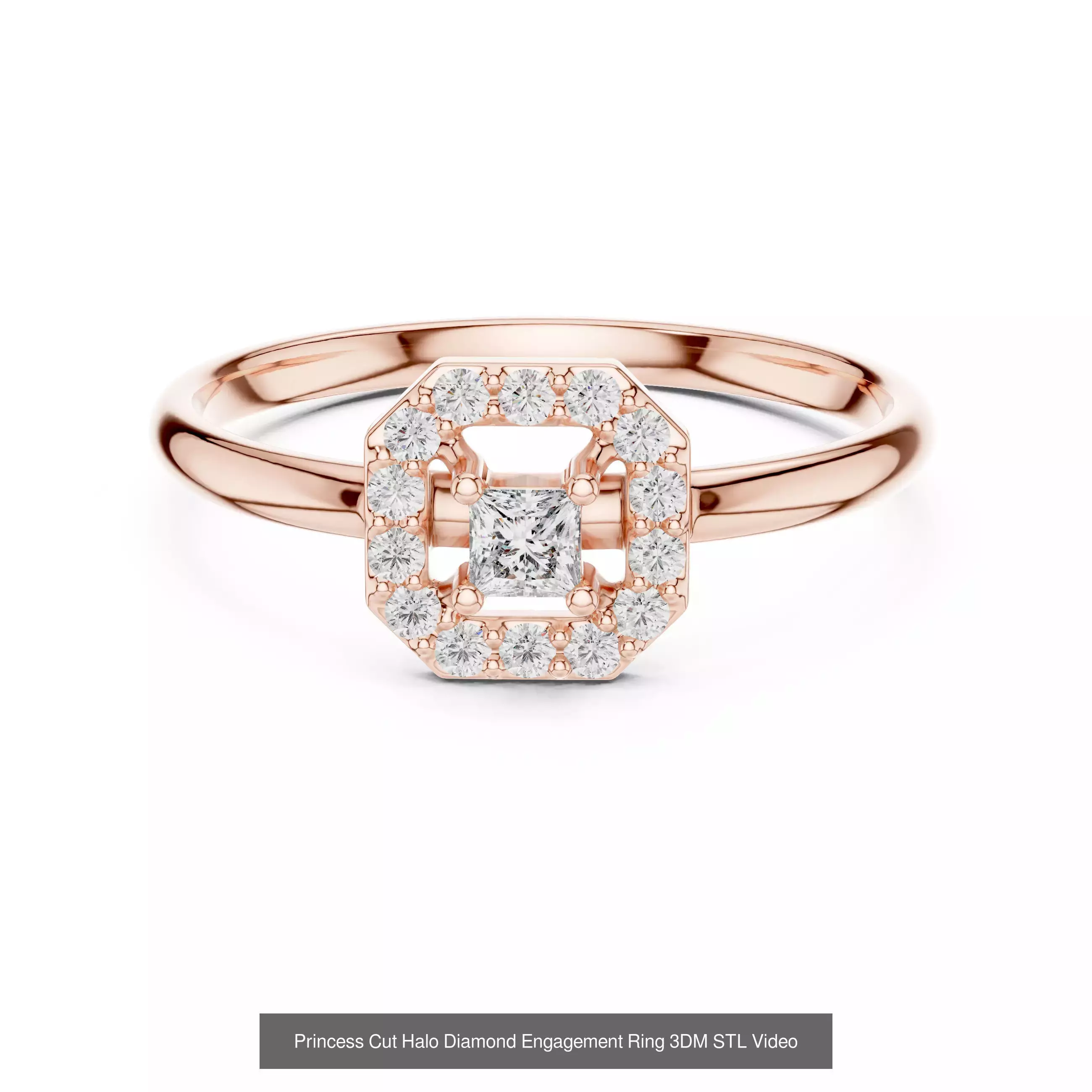 363 Cluster Woman Rings 3DM STL OBJ FBX with 3 COLOR Video 3D Model Collection_213