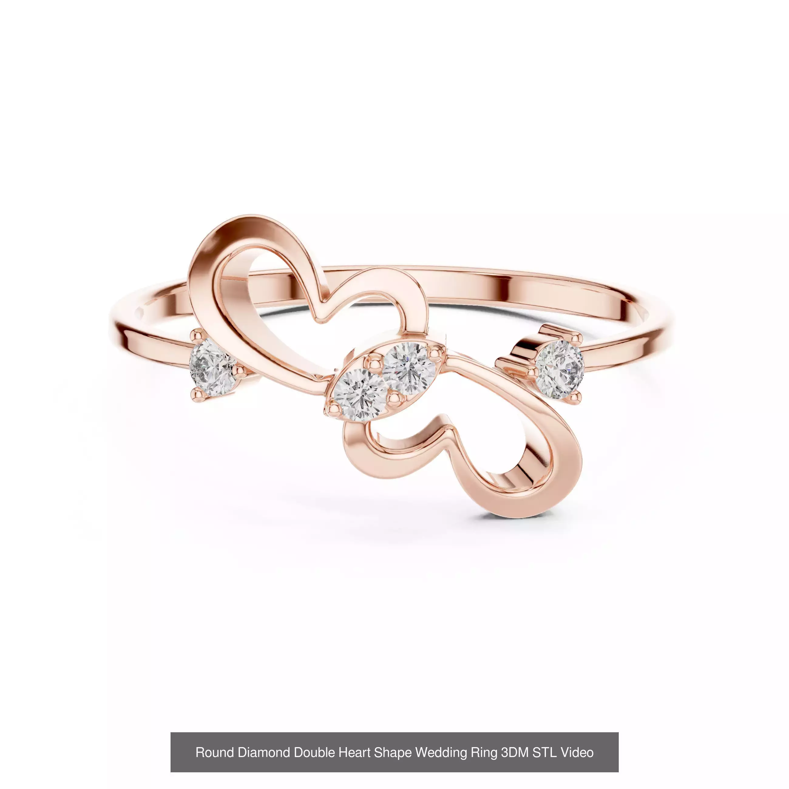 363 Cluster Woman Rings 3DM STL OBJ FBX with 3 COLOR Video 3D Model Collection_164