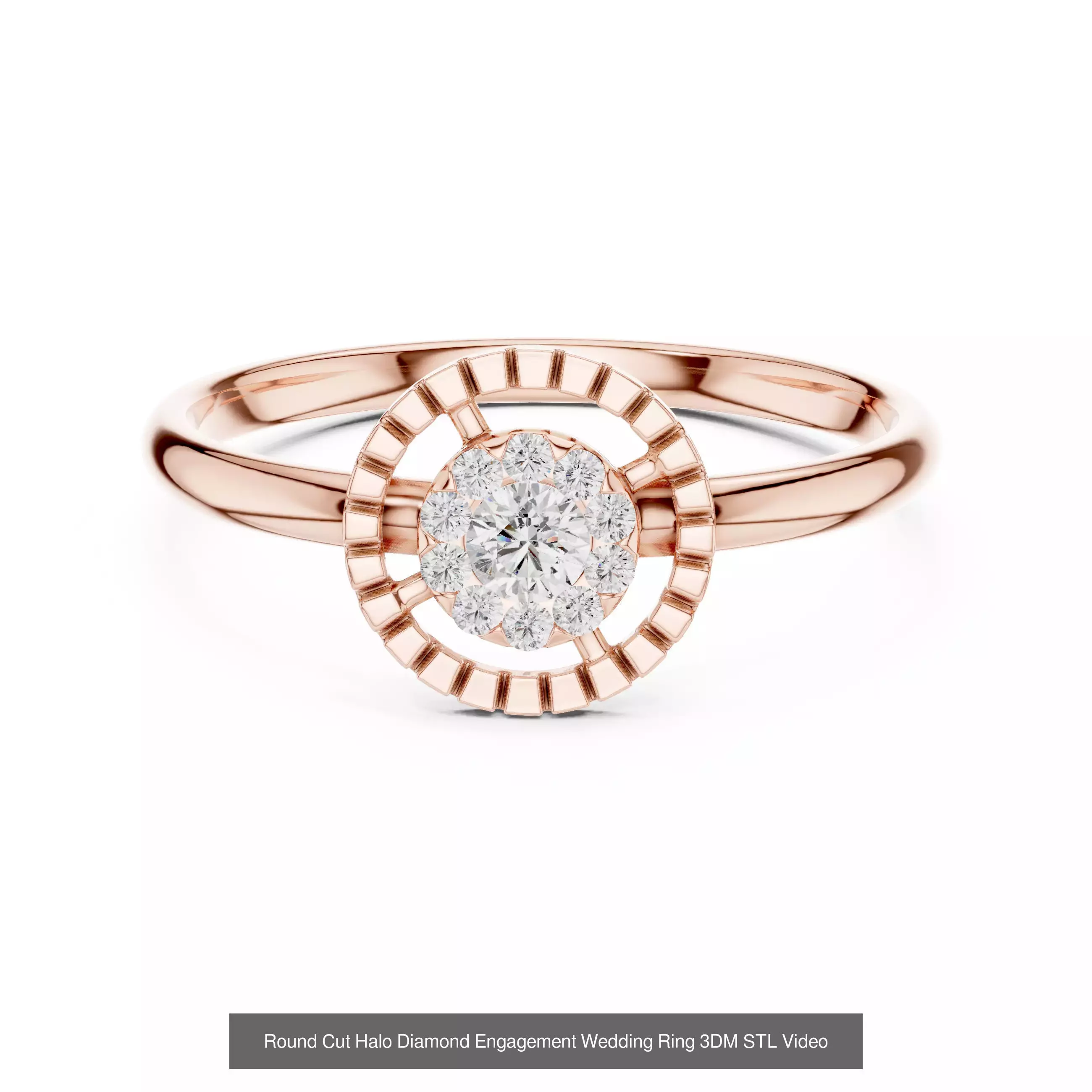 363 Cluster Woman Rings 3DM STL OBJ FBX with 3 COLOR Video 3D Model Collection_186