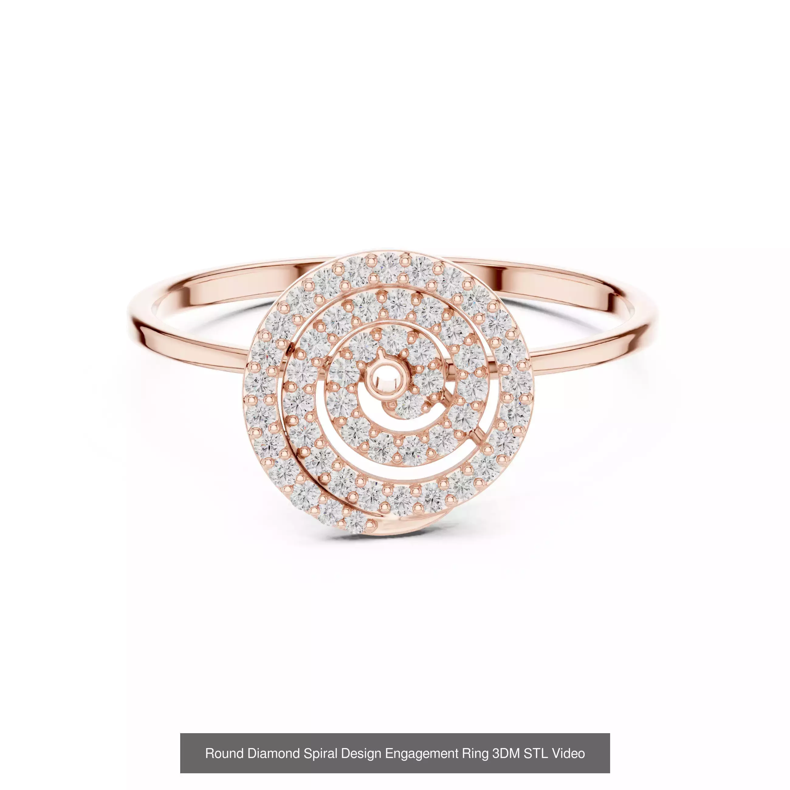 363 Cluster Woman Rings 3DM STL OBJ FBX with 3 COLOR Video 3D Model Collection_176