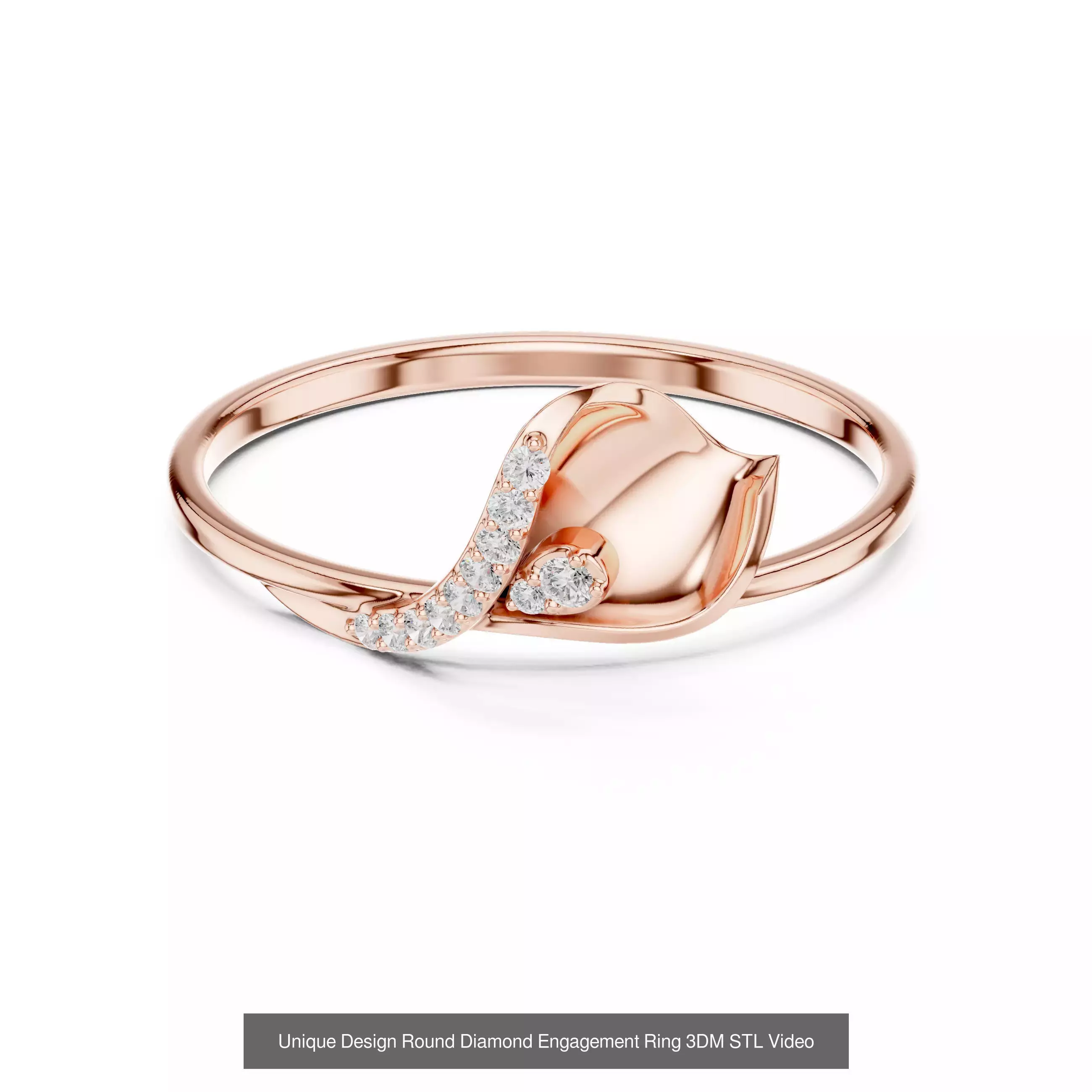 363 Cluster Woman Rings 3DM STL OBJ FBX with 3 COLOR Video 3D Model Collection_52