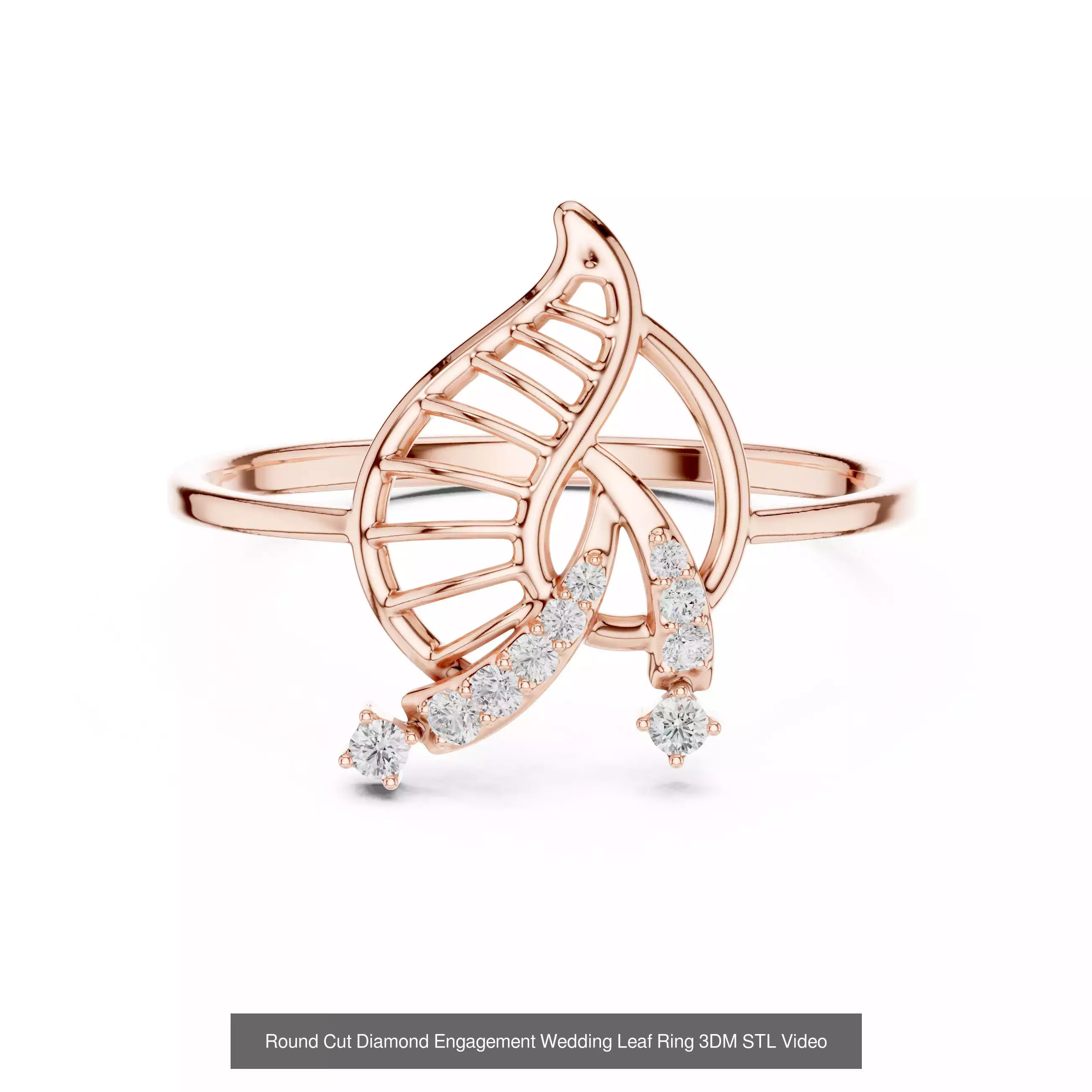 363 Cluster Woman Rings 3DM STL OBJ FBX with 3 COLOR Video 3D Model Collection_46