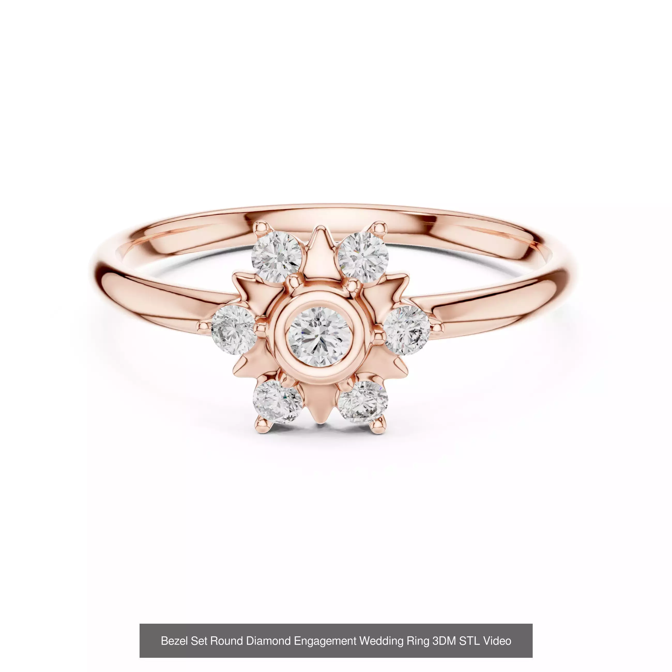 363 Cluster Woman Rings 3DM STL OBJ FBX with 3 COLOR Video 3D Model Collection_210