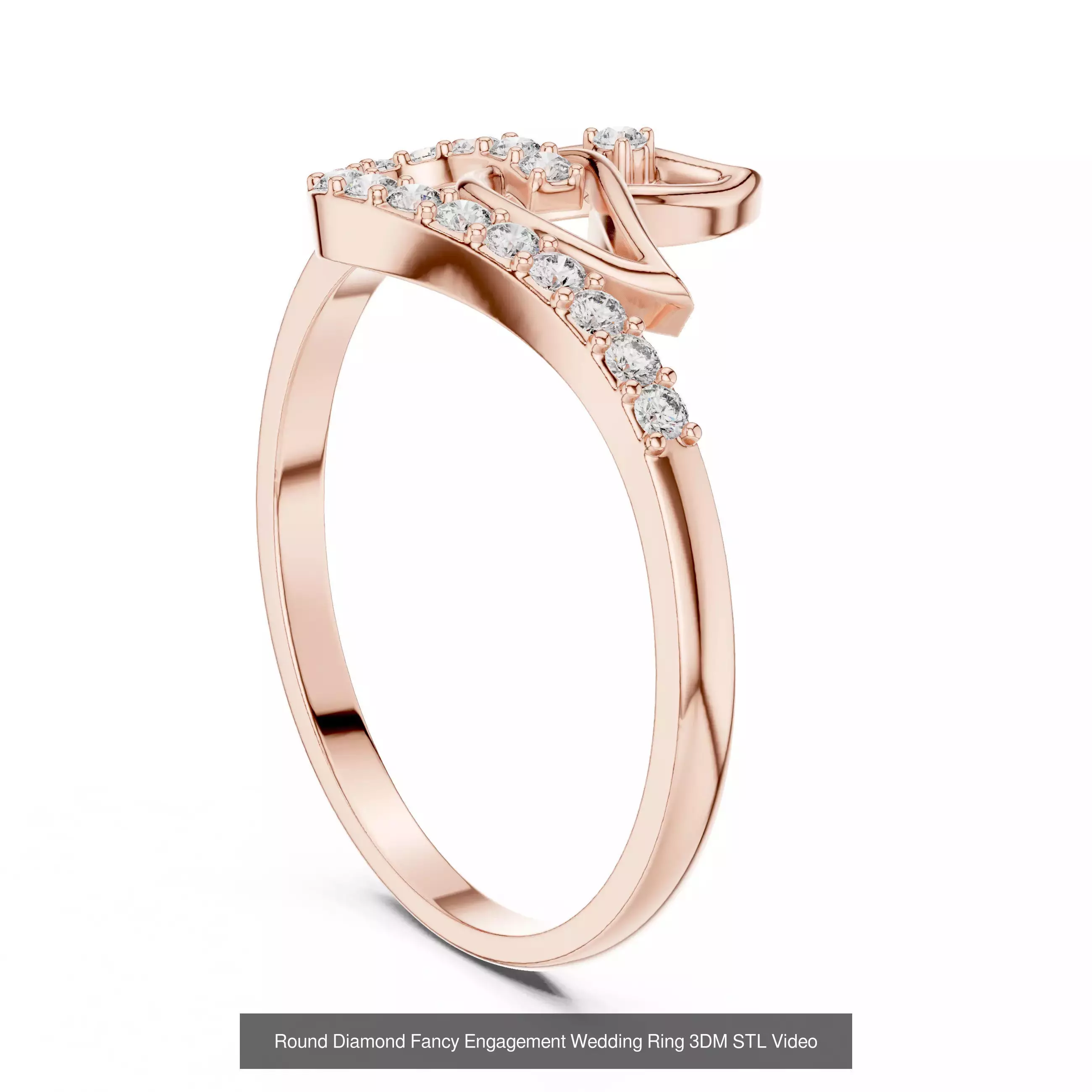 363 Cluster Woman Rings 3DM STL OBJ FBX with 3 COLOR Video 3D Model Collection_107