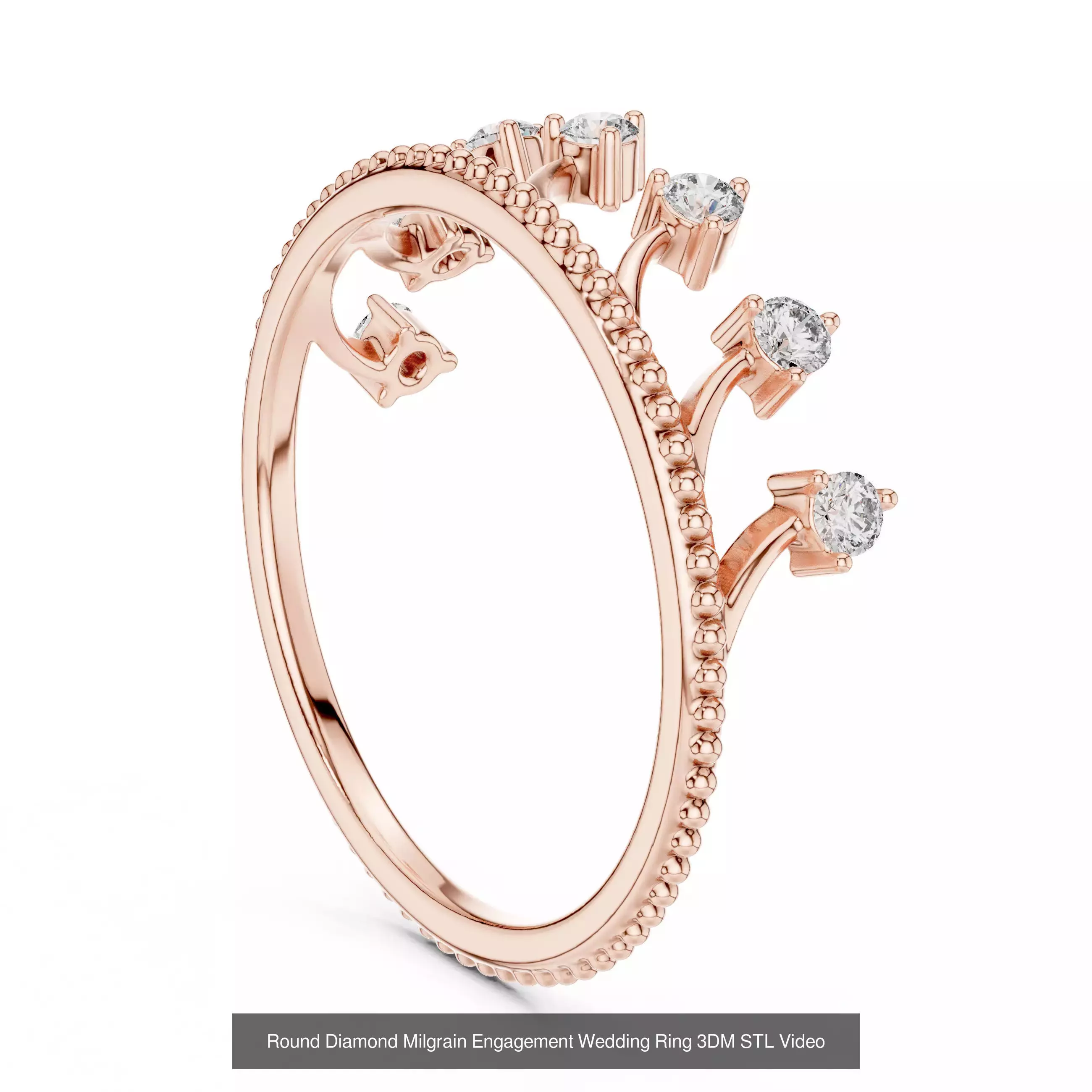 363 Cluster Woman Rings 3DM STL OBJ FBX with 3 COLOR Video 3D Model Collection_157