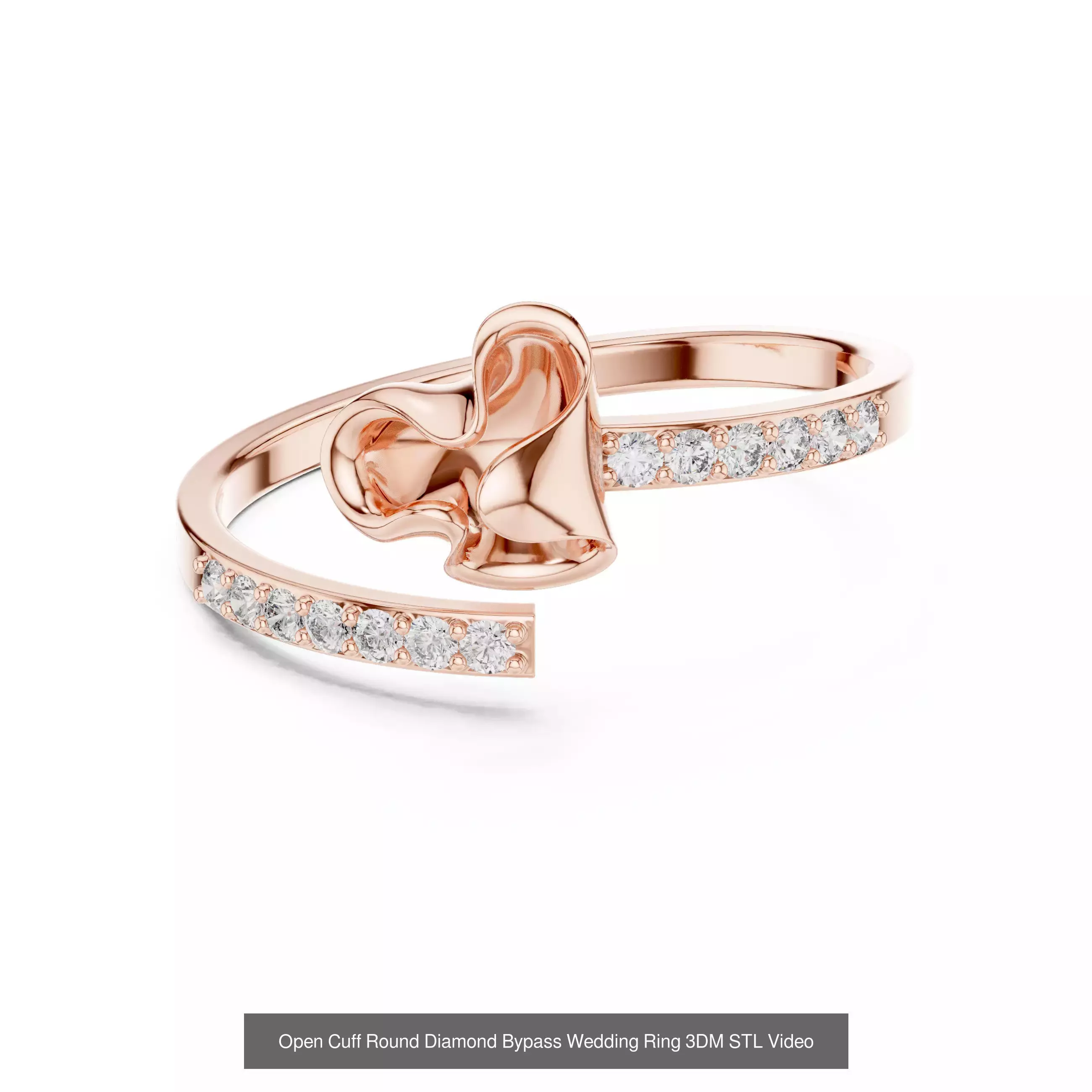 363 Cluster Woman Rings 3DM STL OBJ FBX with 3 COLOR Video 3D Model Collection_171