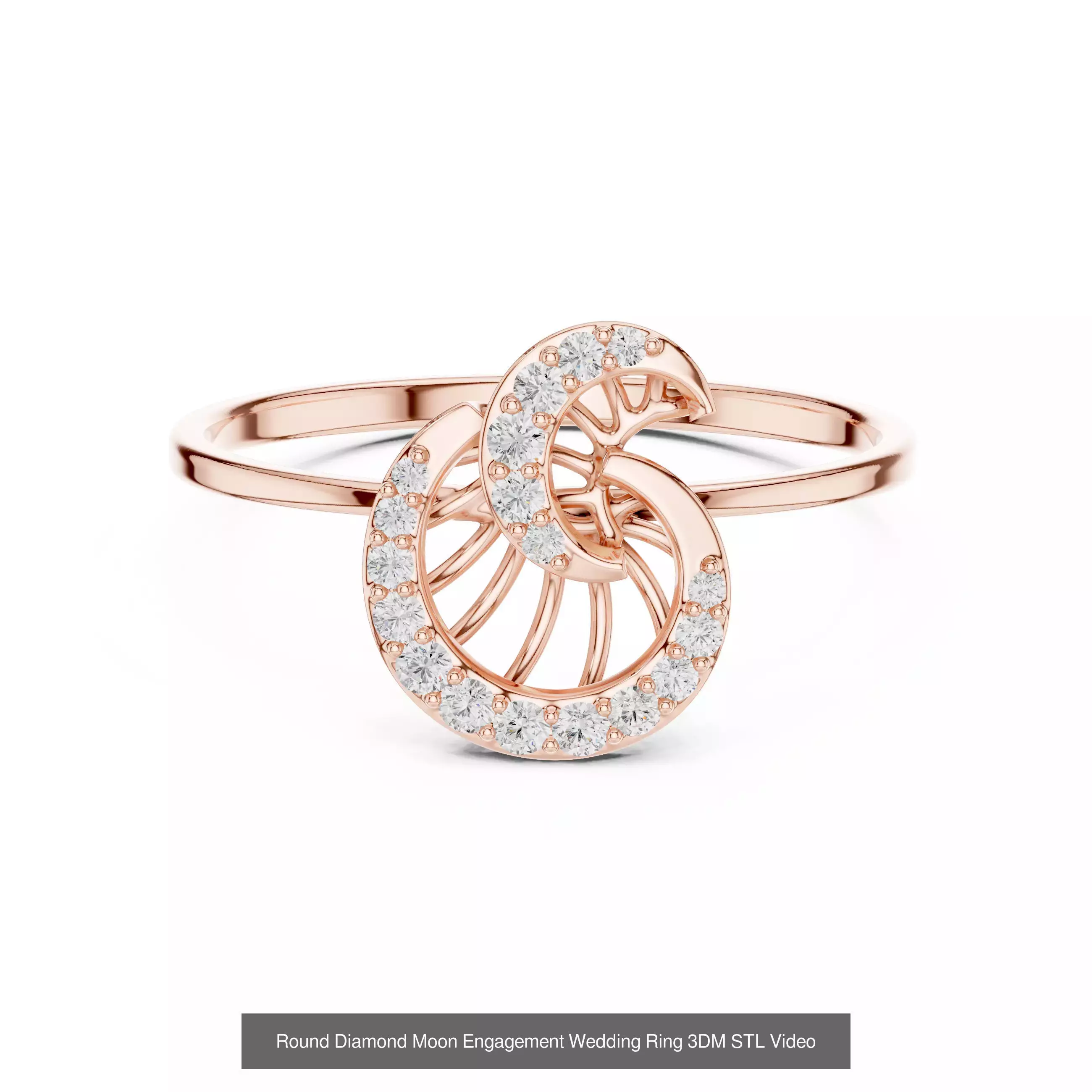 363 Cluster Woman Rings 3DM STL OBJ FBX with 3 COLOR Video 3D Model Collection_40