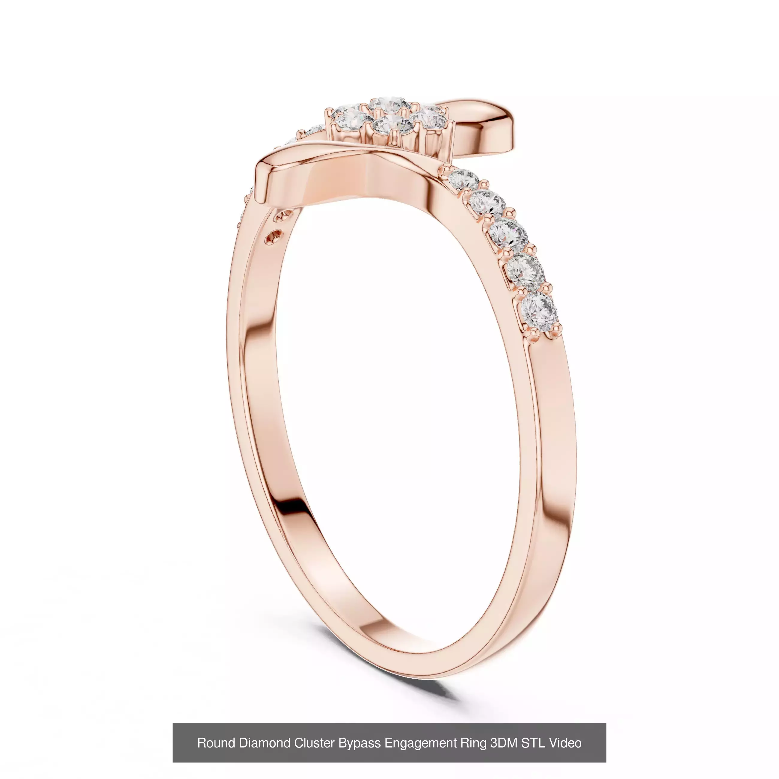 363 Cluster Woman Rings 3DM STL OBJ FBX with 3 COLOR Video 3D Model Collection_101