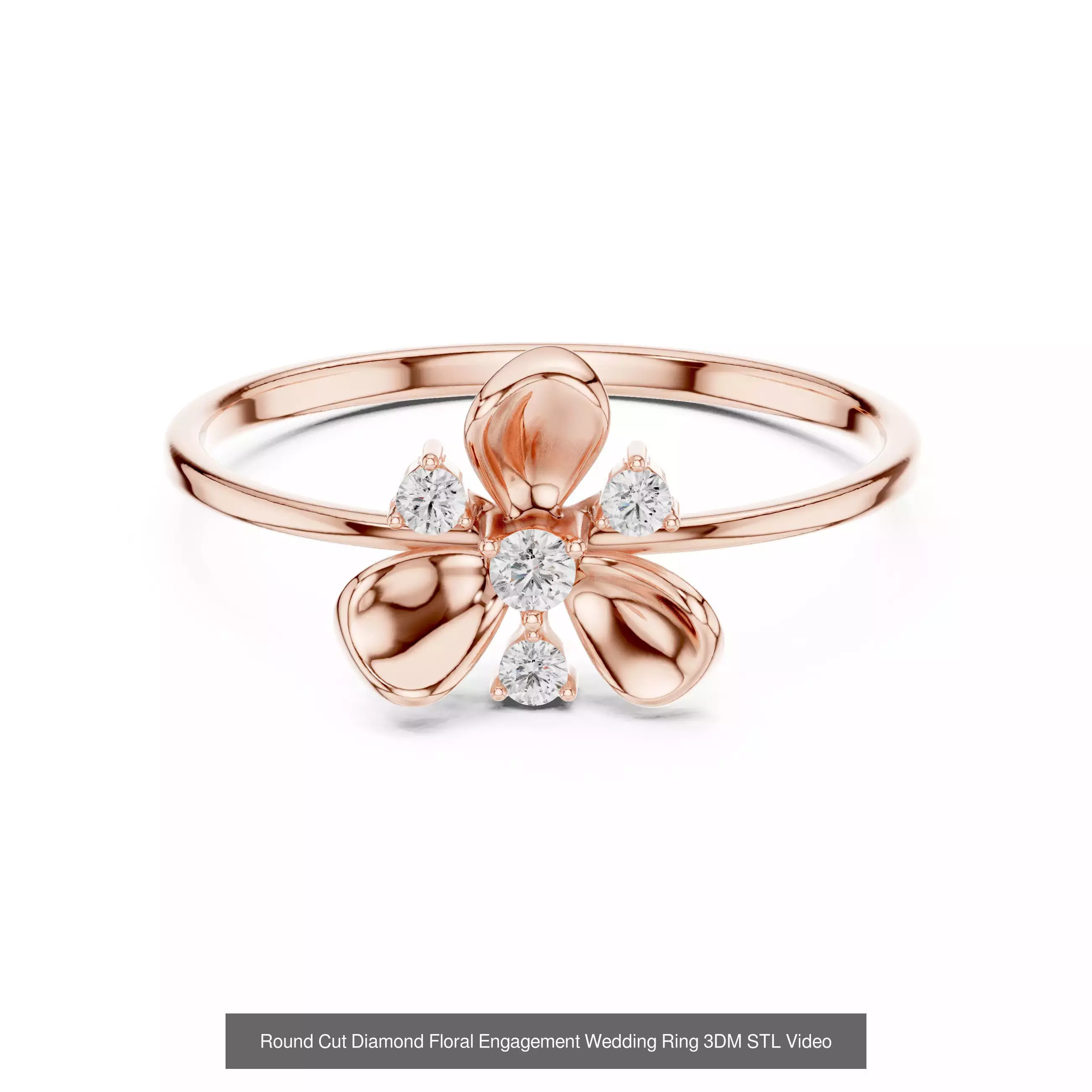 363 Cluster Woman Rings 3DM STL OBJ FBX with 3 COLOR Video 3D Model Collection_116