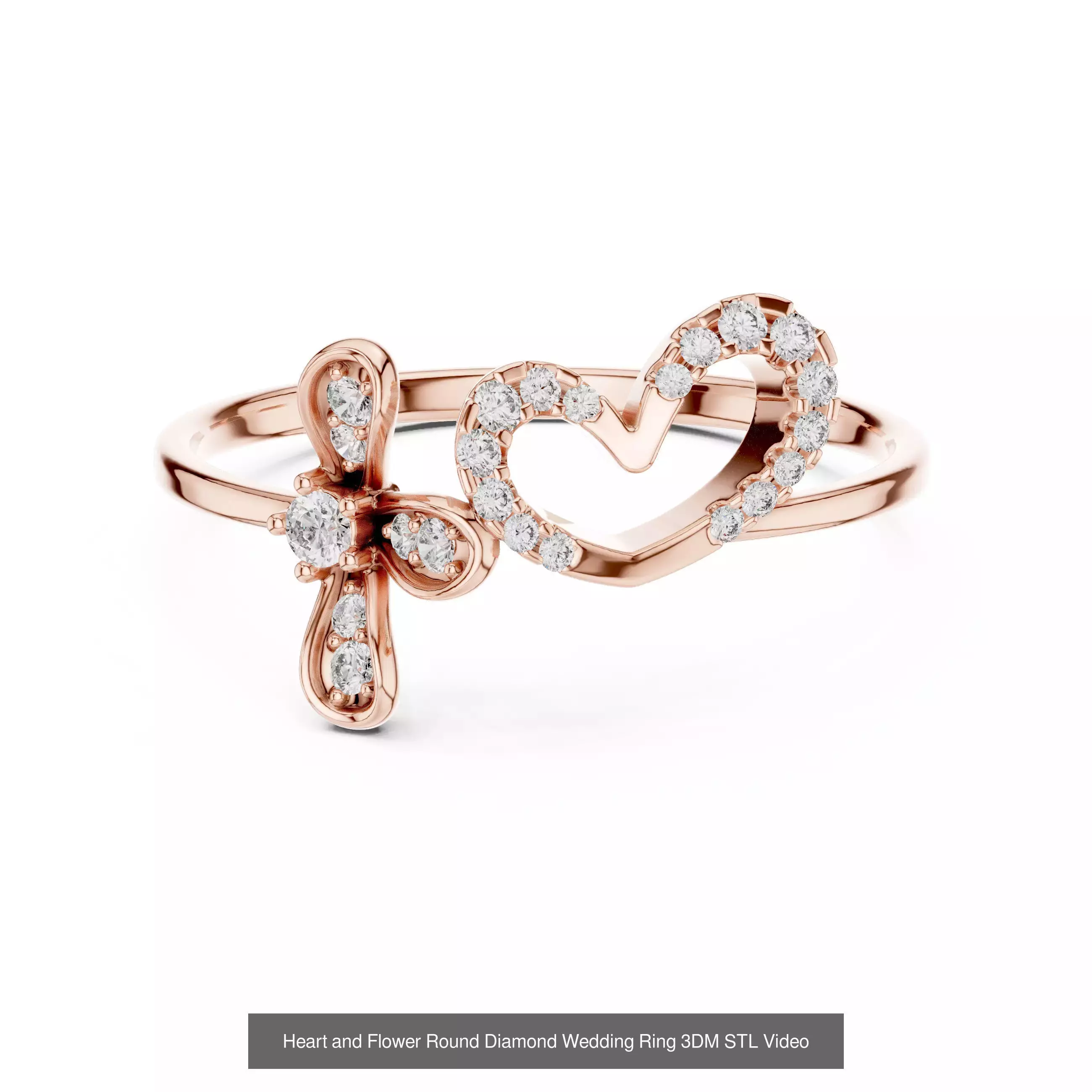 363 Cluster Woman Rings 3DM STL OBJ FBX with 3 COLOR Video 3D Model Collection_162