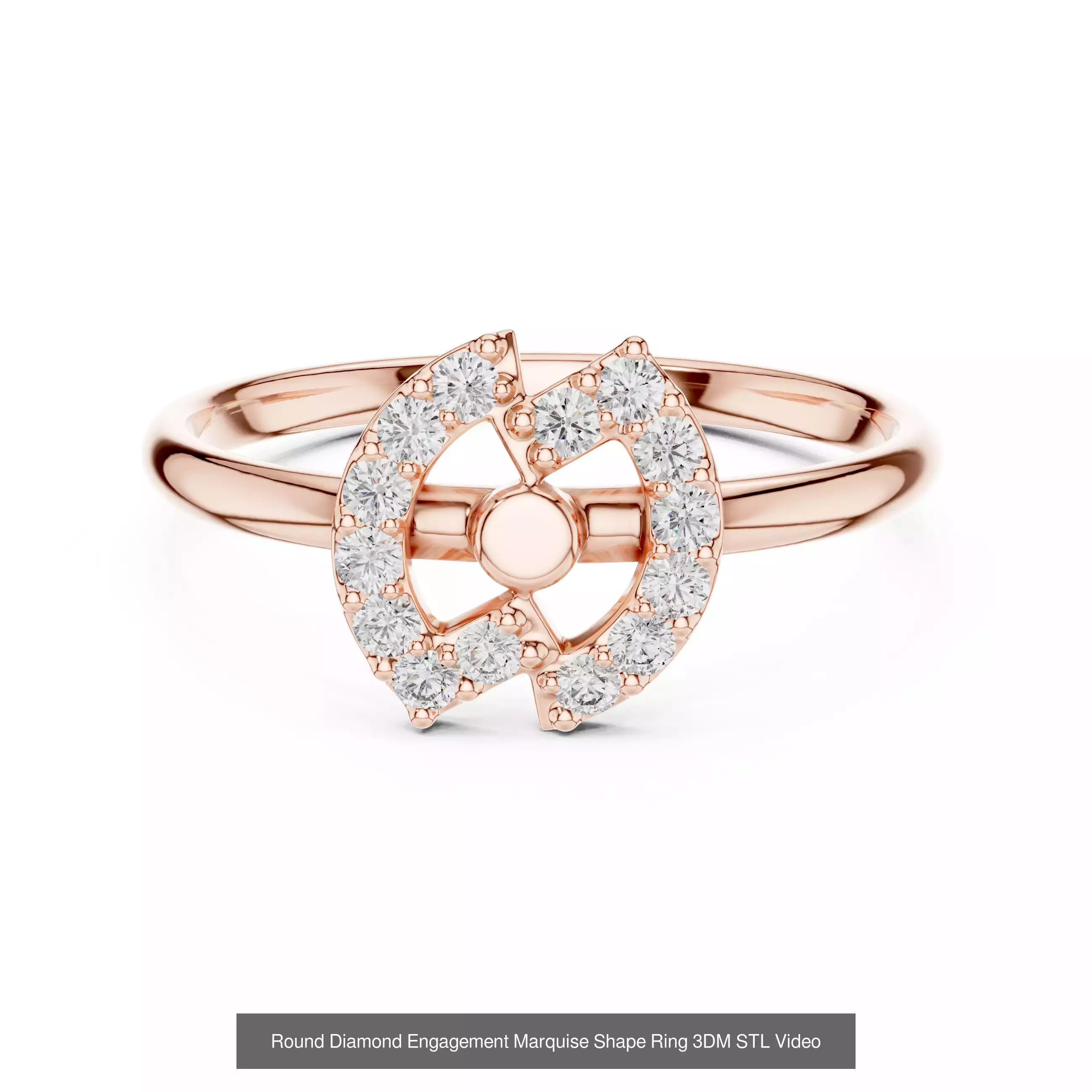 363 Cluster Woman Rings 3DM STL OBJ FBX with 3 COLOR Video 3D Model Collection_225