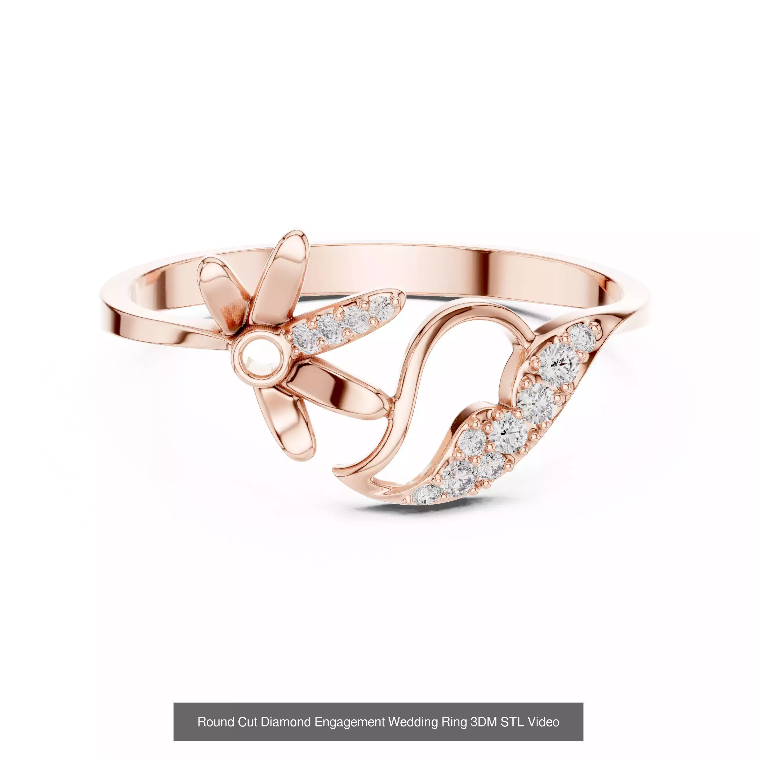 363 Cluster Woman Rings 3DM STL OBJ FBX with 3 COLOR Video 3D Model Collection_126