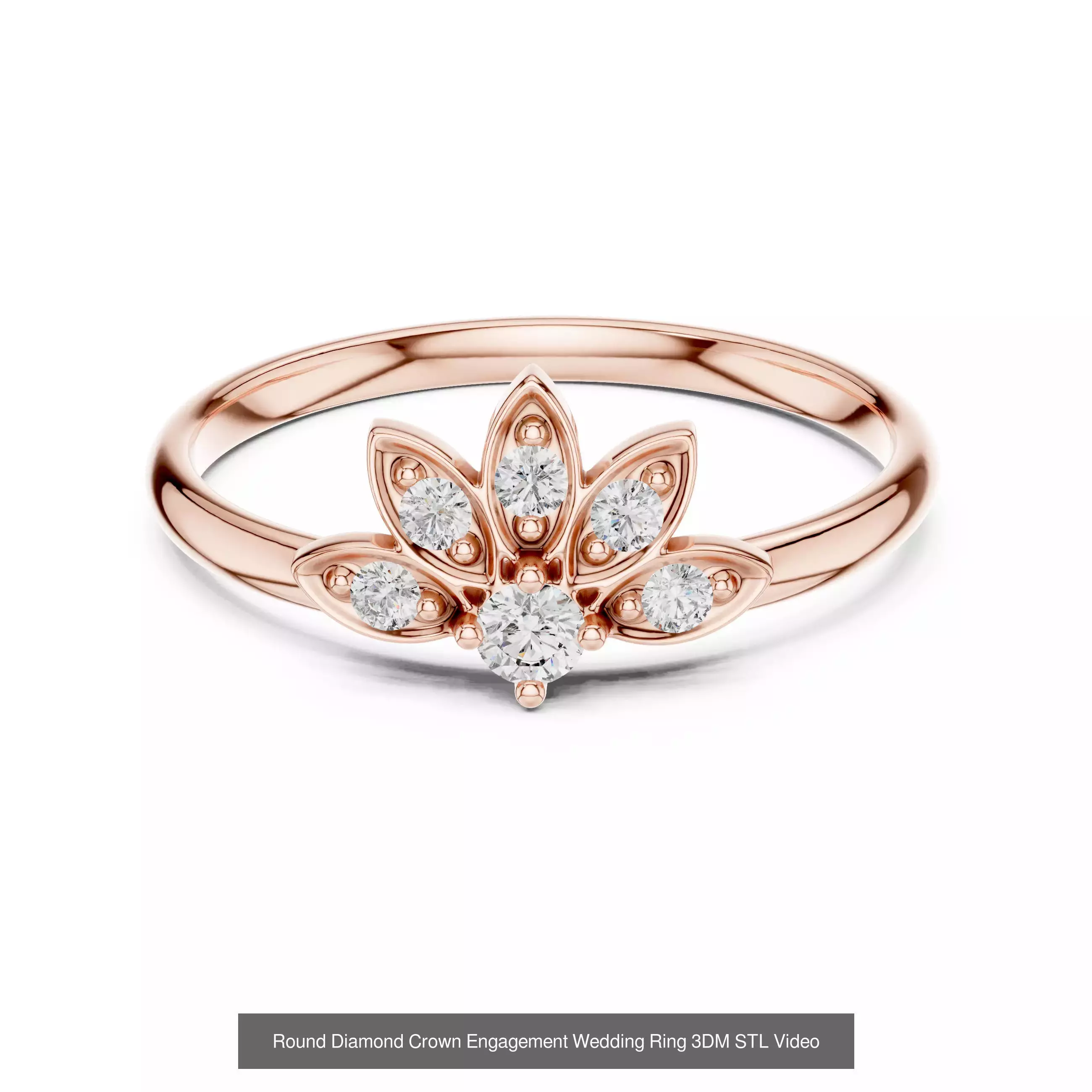 363 Cluster Woman Rings 3DM STL OBJ FBX with 3 COLOR Video 3D Model Collection_217