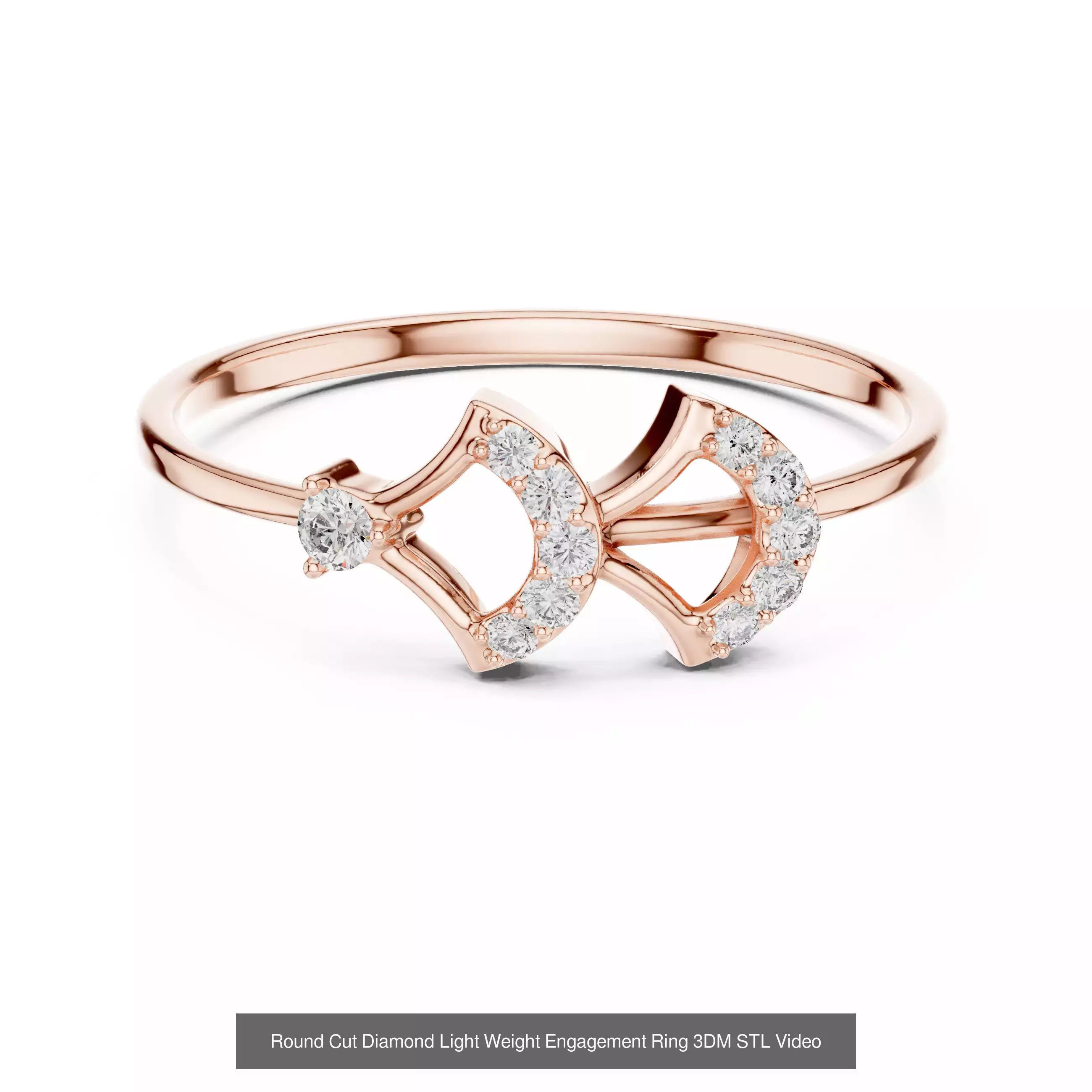 363 Cluster Woman Rings 3DM STL OBJ FBX with 3 COLOR Video 3D Model Collection_70