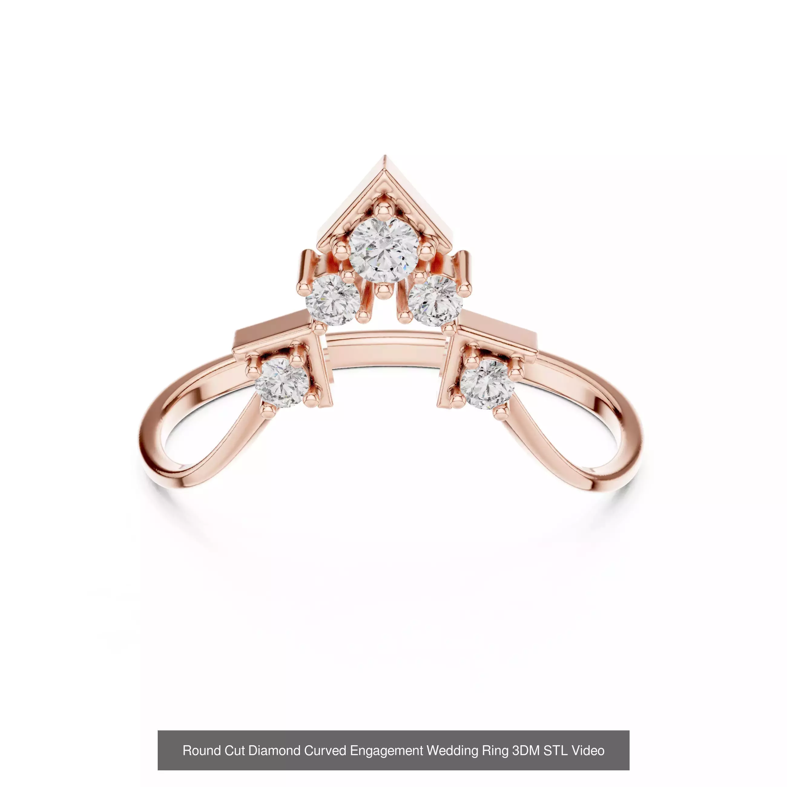 363 Cluster Woman Rings 3DM STL OBJ FBX with 3 COLOR Video 3D Model Collection_91