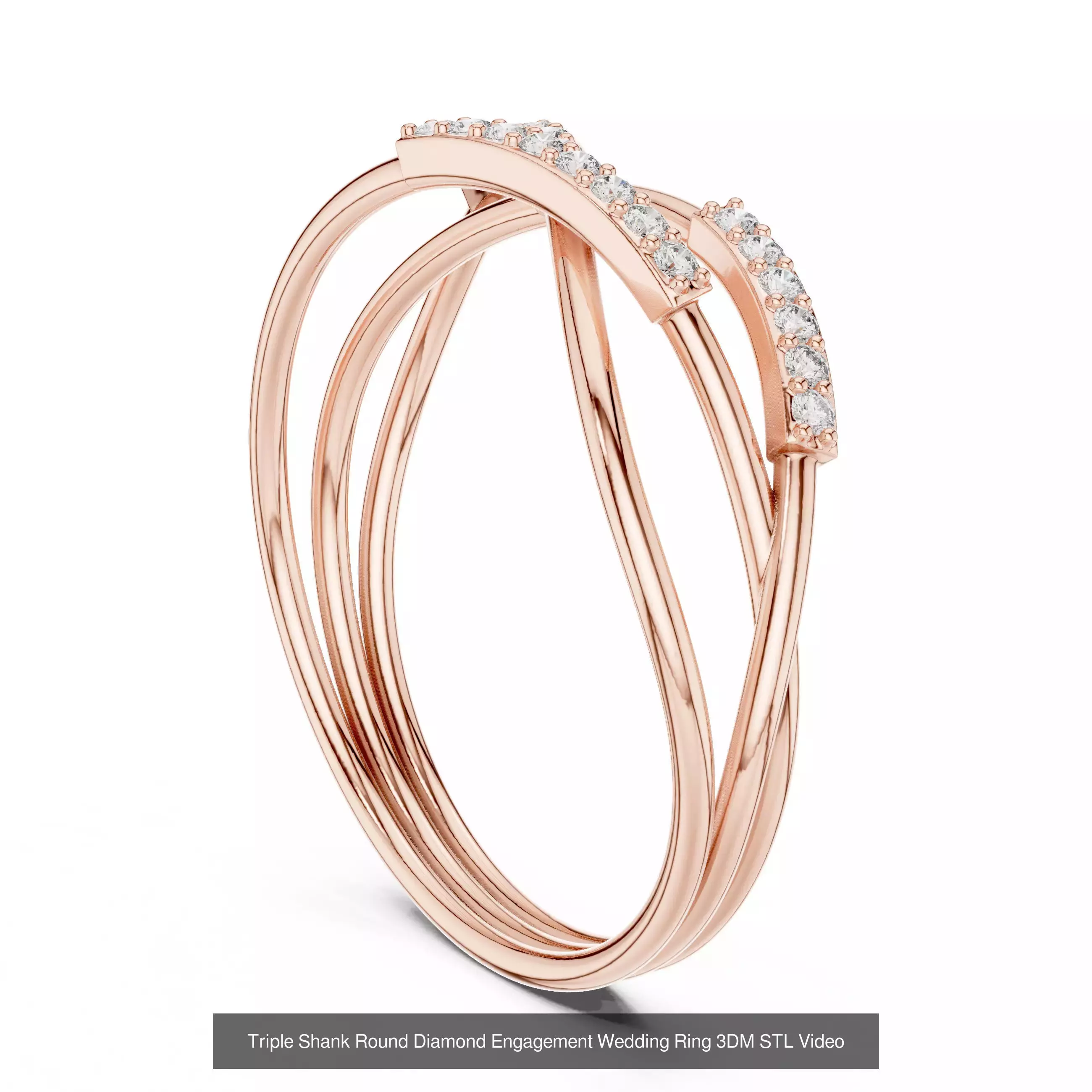 363 Cluster Woman Rings 3DM STL OBJ FBX with 3 COLOR Video 3D Model Collection_128