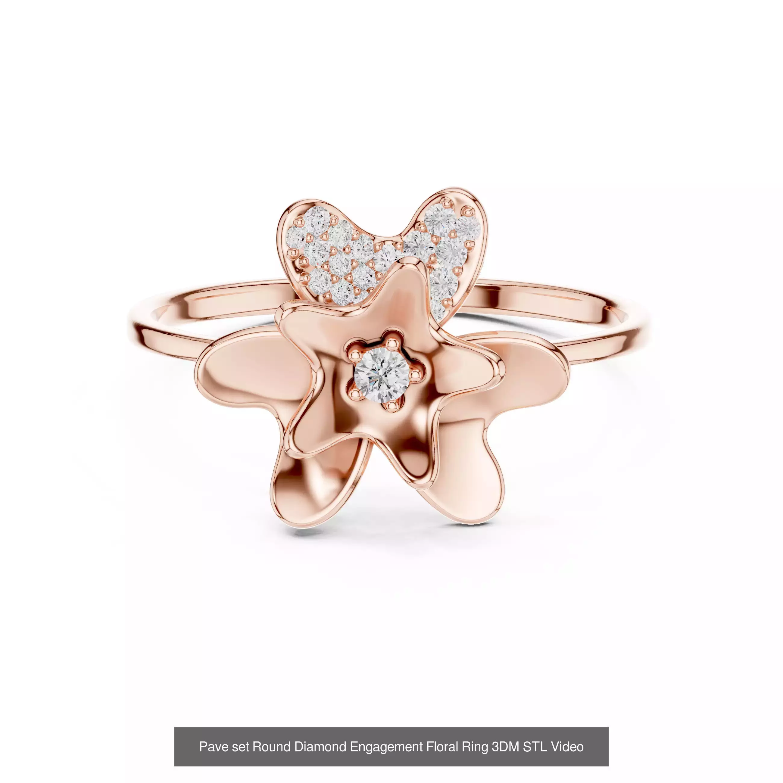 363 Cluster Woman Rings 3DM STL OBJ FBX with 3 COLOR Video 3D Model Collection_49