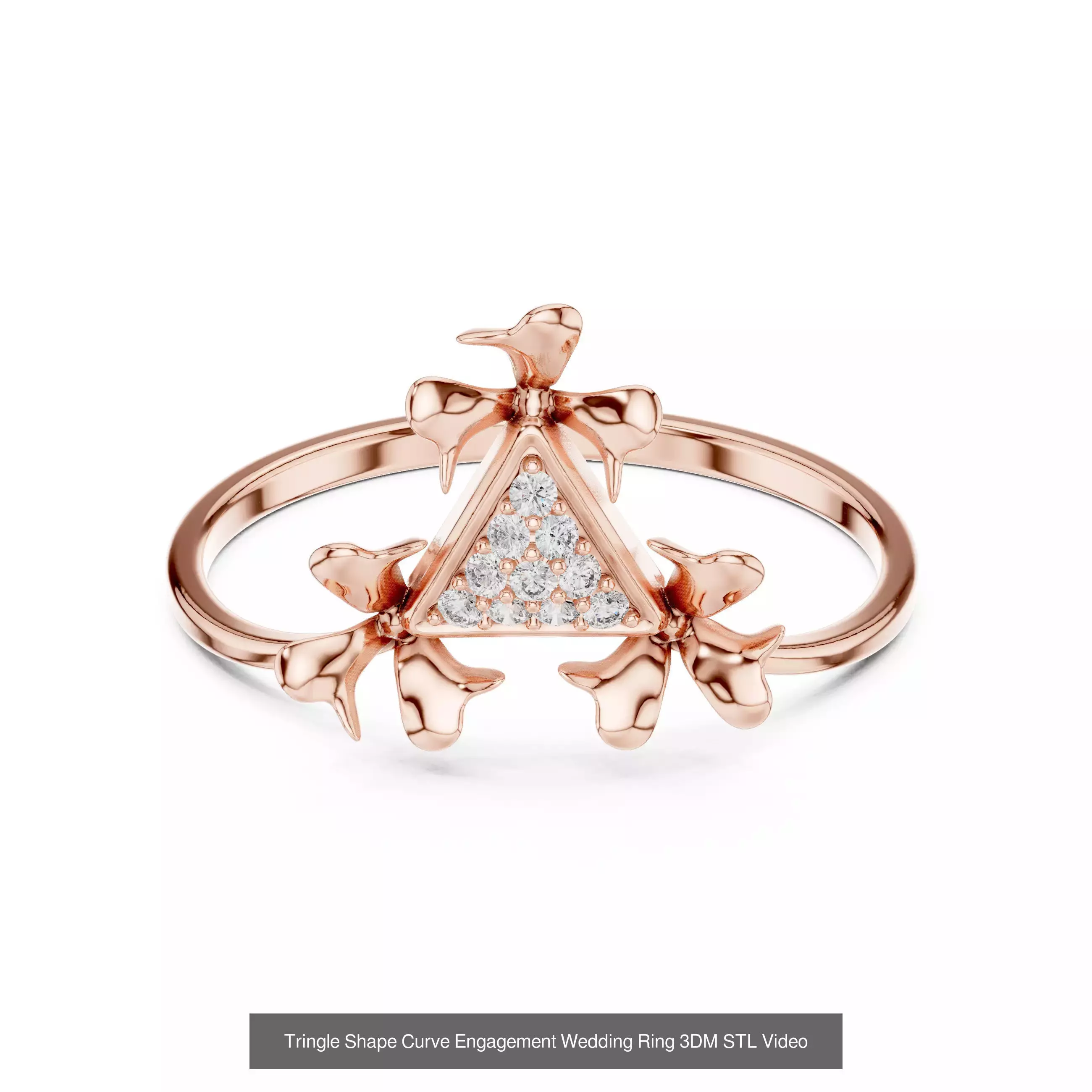 363 Cluster Woman Rings 3DM STL OBJ FBX with 3 COLOR Video 3D Model Collection_121