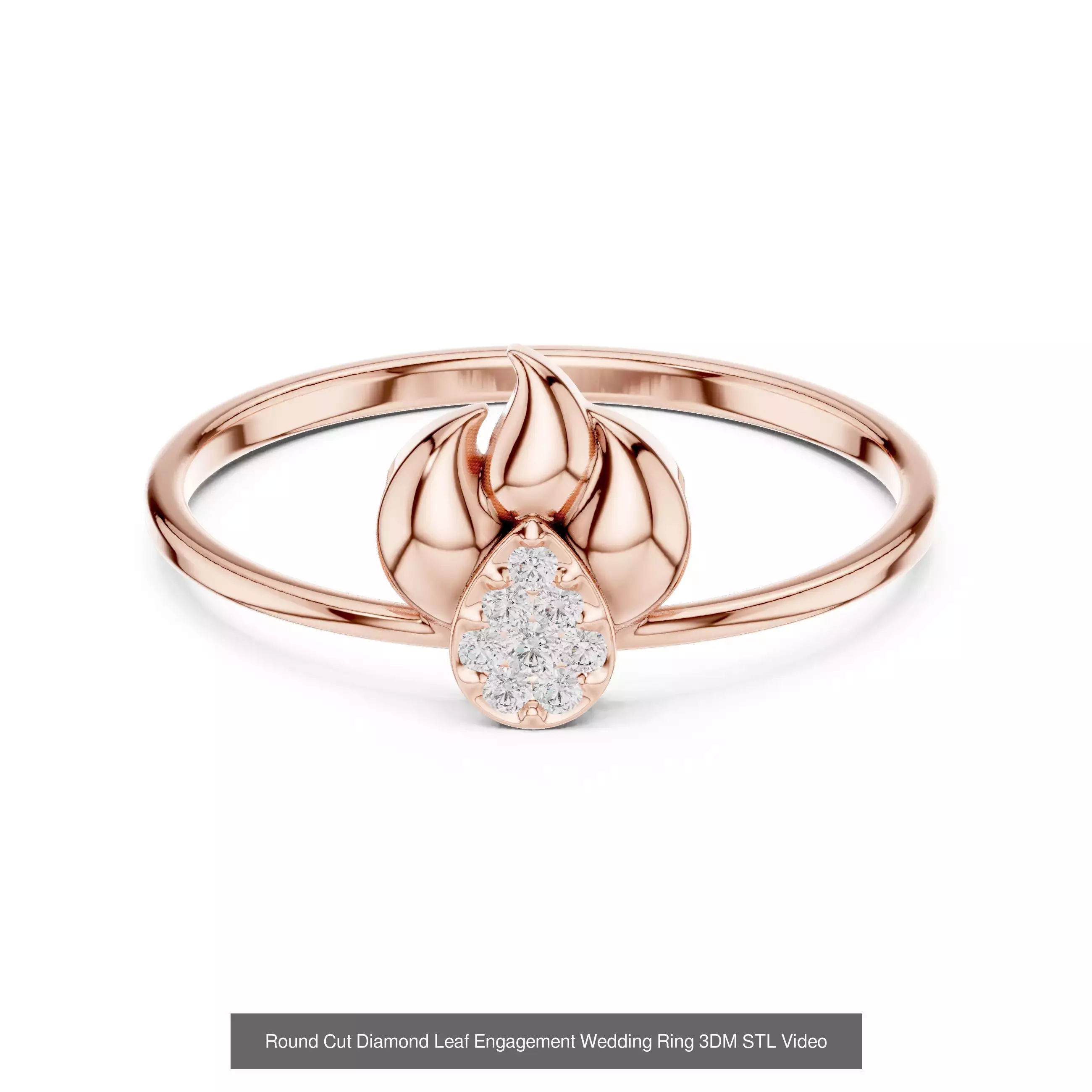 363 Cluster Woman Rings 3DM STL OBJ FBX with 3 COLOR Video 3D Model Collection_90