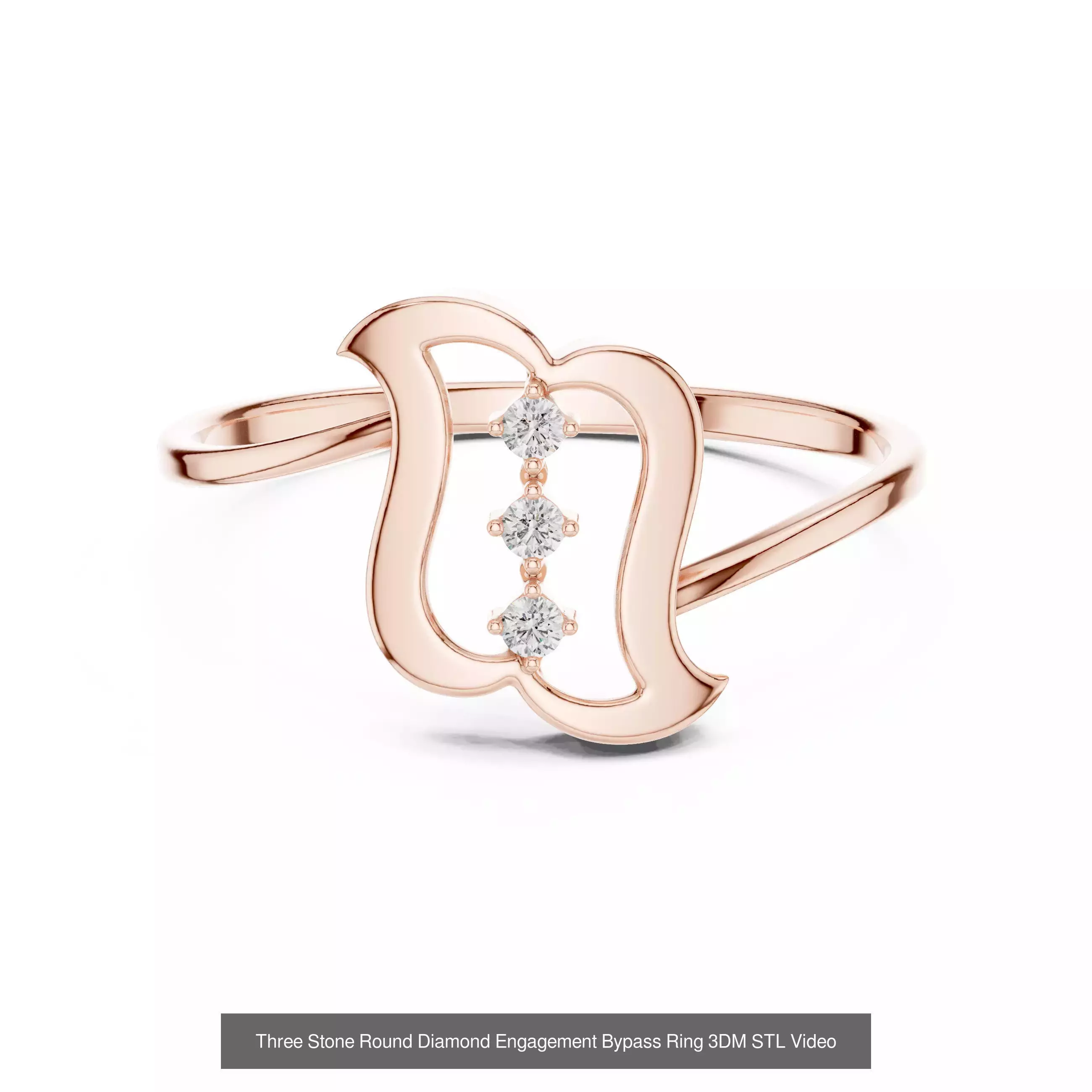 363 Cluster Woman Rings 3DM STL OBJ FBX with 3 COLOR Video 3D Model Collection_66