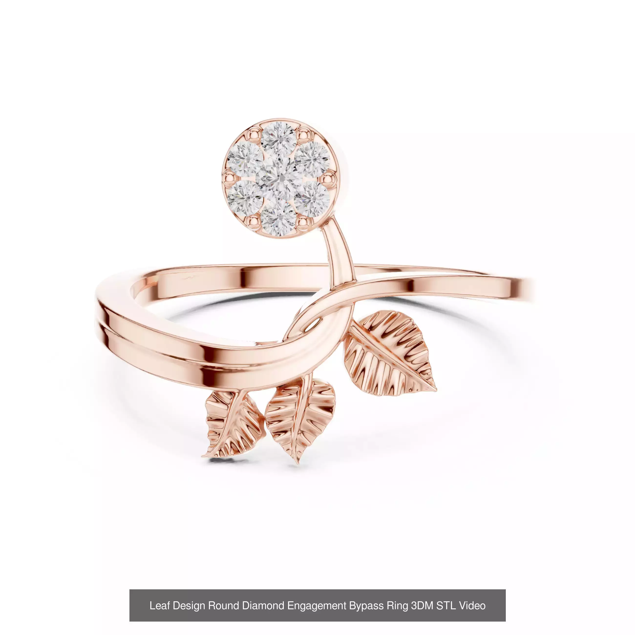 363 Cluster Woman Rings 3DM STL OBJ FBX with 3 COLOR Video 3D Model Collection_175