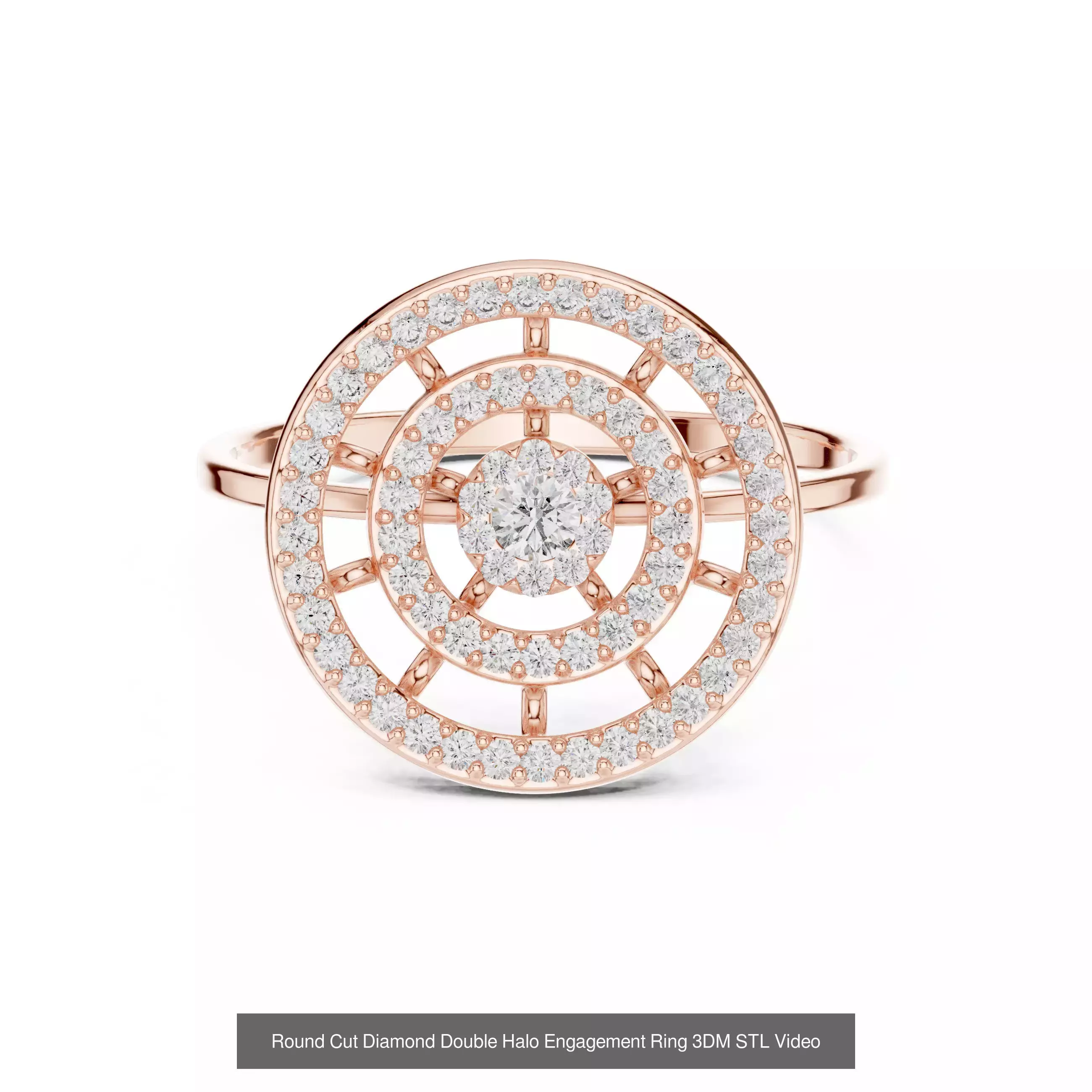 363 Cluster Woman Rings 3DM STL OBJ FBX with 3 COLOR Video 3D Model Collection_87