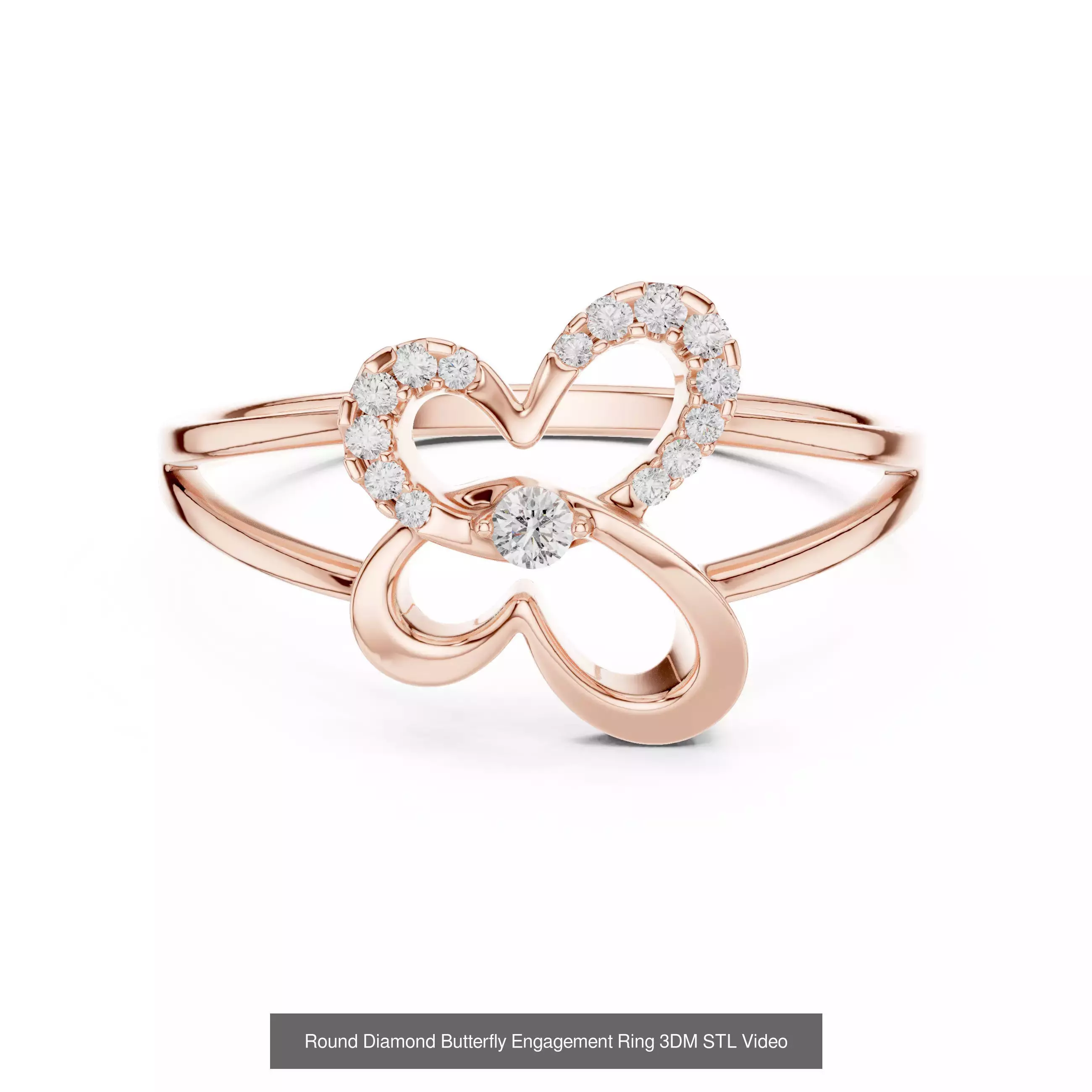 363 Cluster Woman Rings 3DM STL OBJ FBX with 3 COLOR Video 3D Model Collection_159