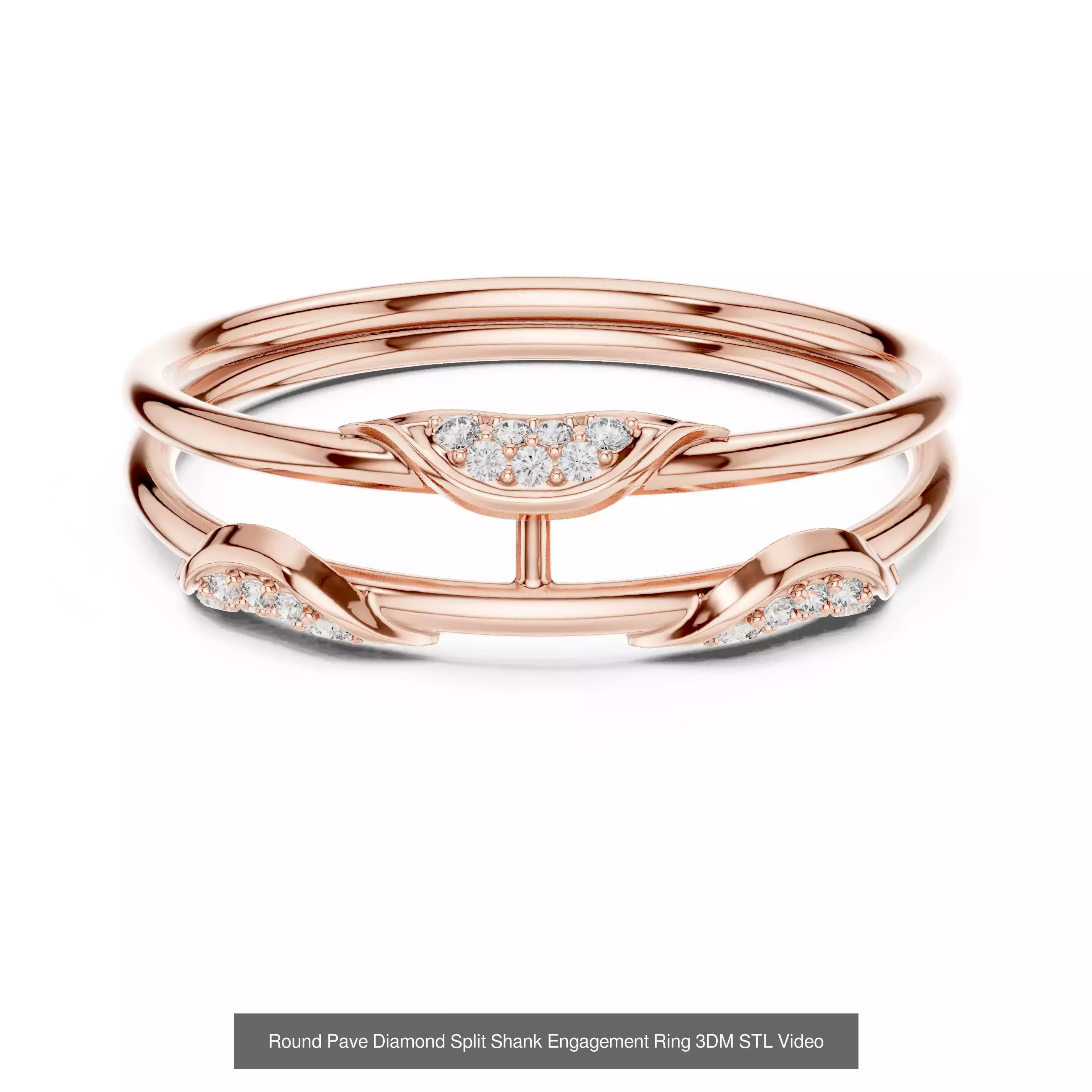 363 Cluster Woman Rings 3DM STL OBJ FBX with 3 COLOR Video 3D Model Collection_124