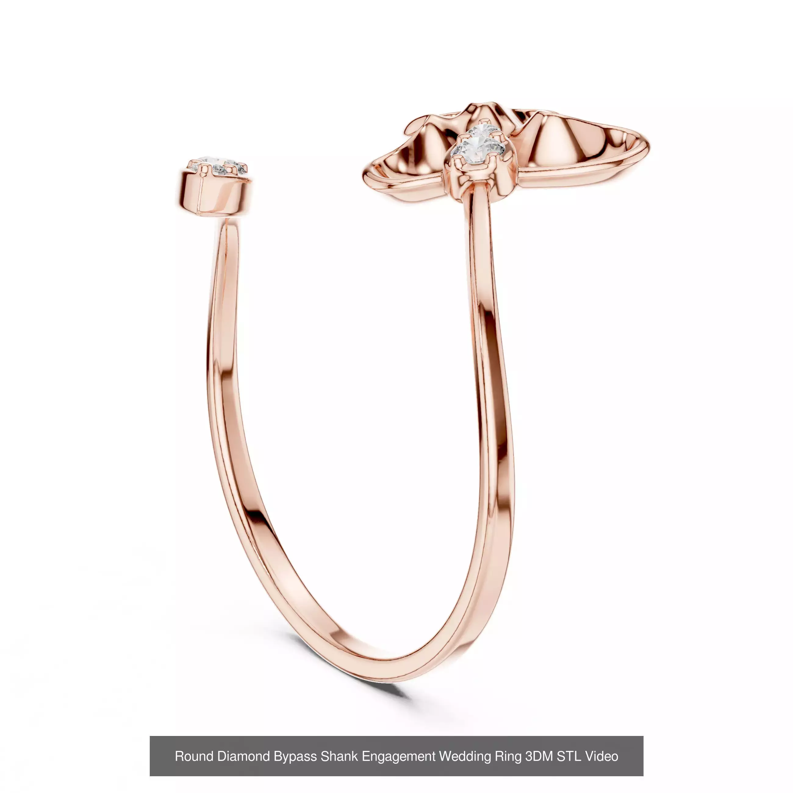 363 Cluster Woman Rings 3DM STL OBJ FBX with 3 COLOR Video 3D Model Collection_145