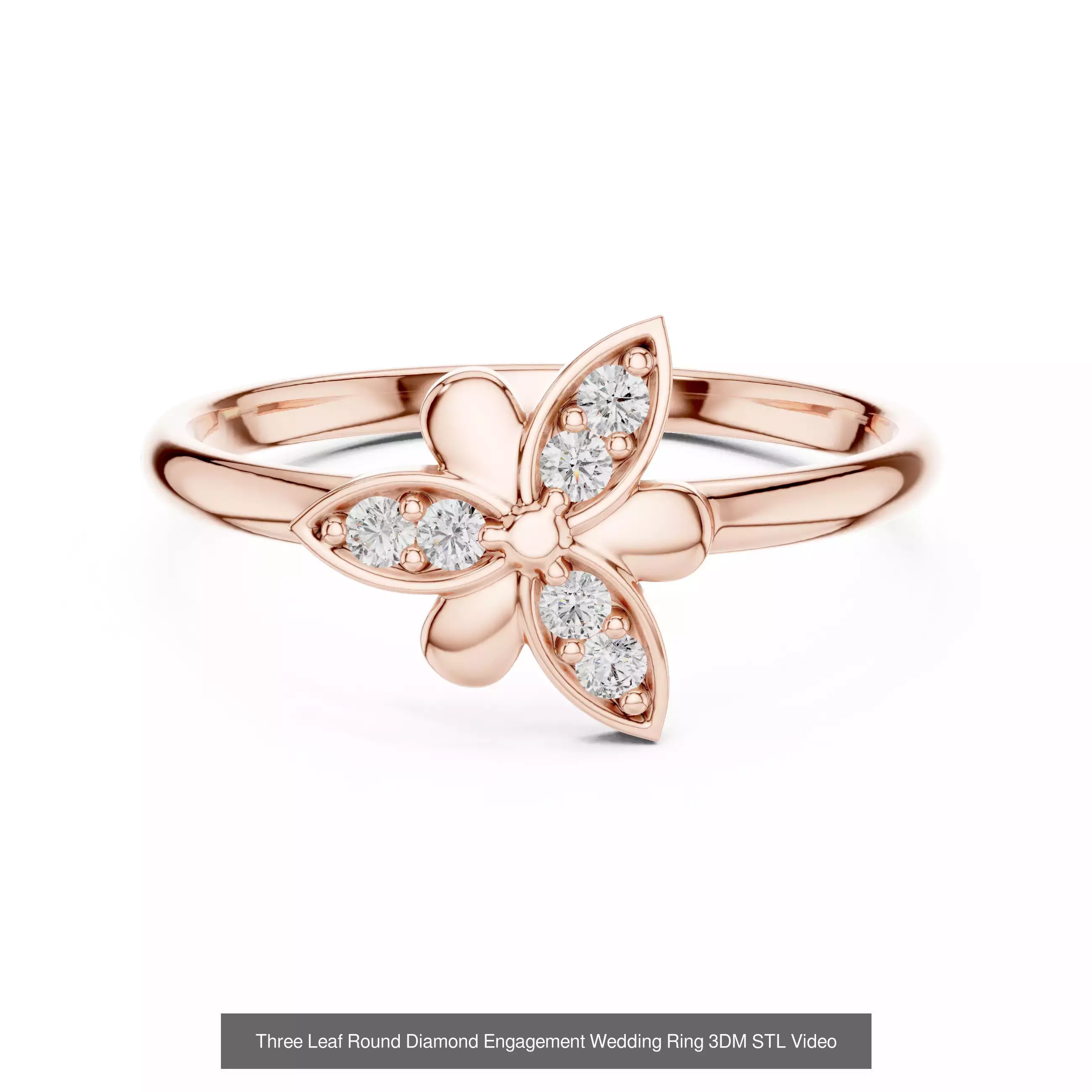 363 Cluster Woman Rings 3DM STL OBJ FBX with 3 COLOR Video 3D Model Collection_183