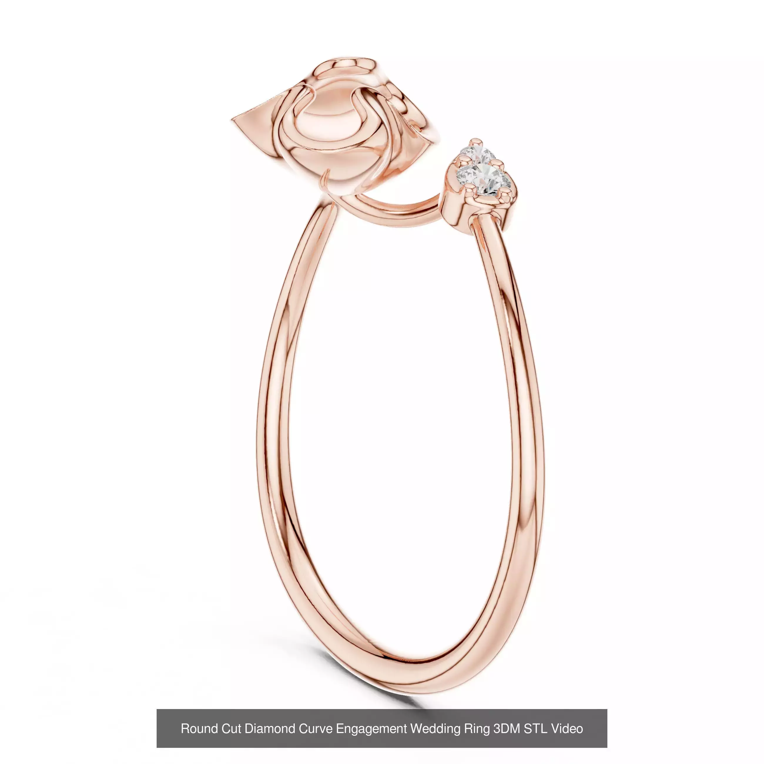 363 Cluster Woman Rings 3DM STL OBJ FBX with 3 COLOR Video 3D Model Collection_129