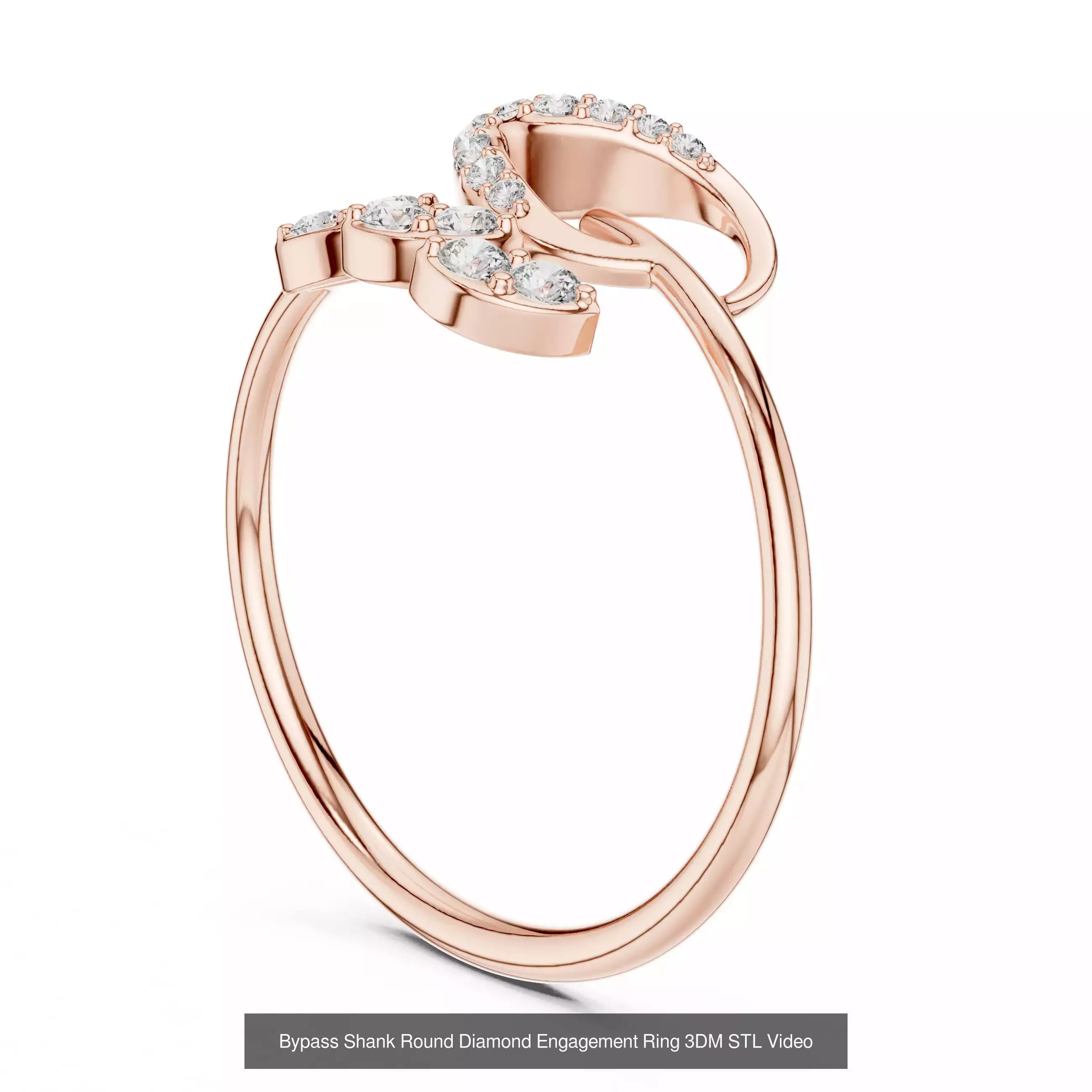 363 Cluster Woman Rings 3DM STL OBJ FBX with 3 COLOR Video 3D Model Collection_152