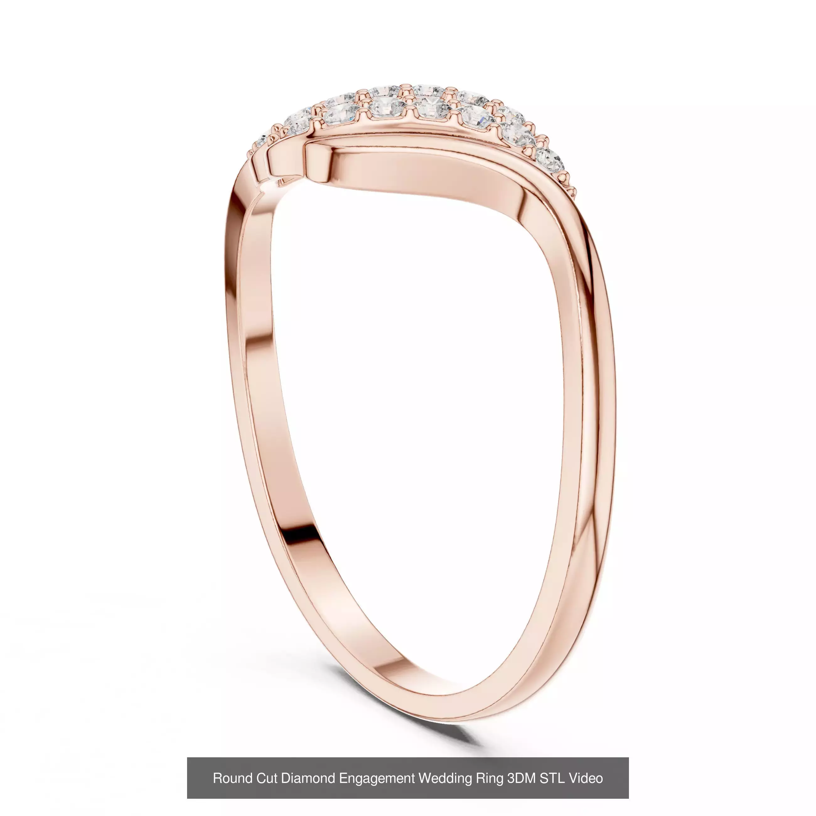 363 Cluster Woman Rings 3DM STL OBJ FBX with 3 COLOR Video 3D Model Collection_109