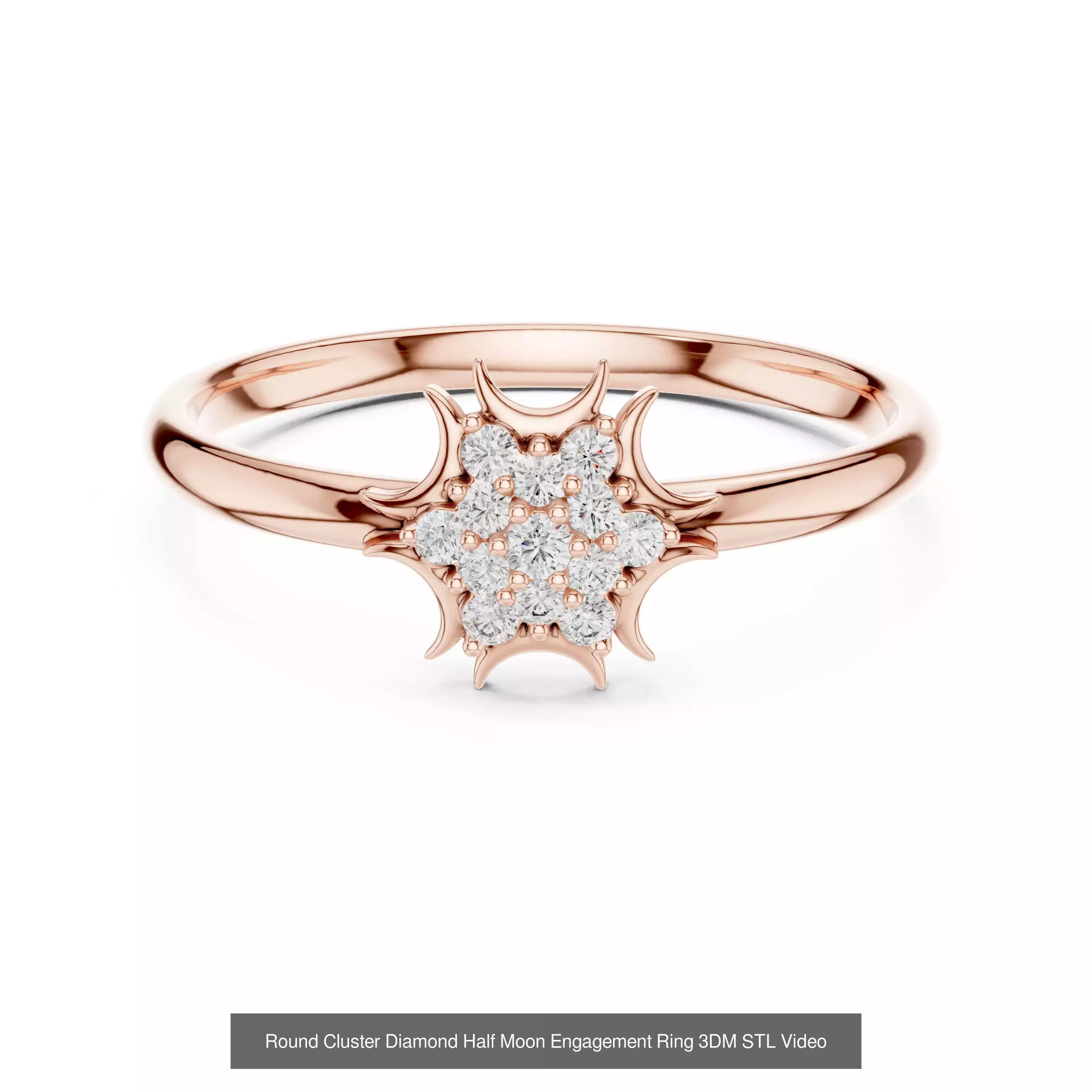 363 Cluster Woman Rings 3DM STL OBJ FBX with 3 COLOR Video 3D Model Collection_202