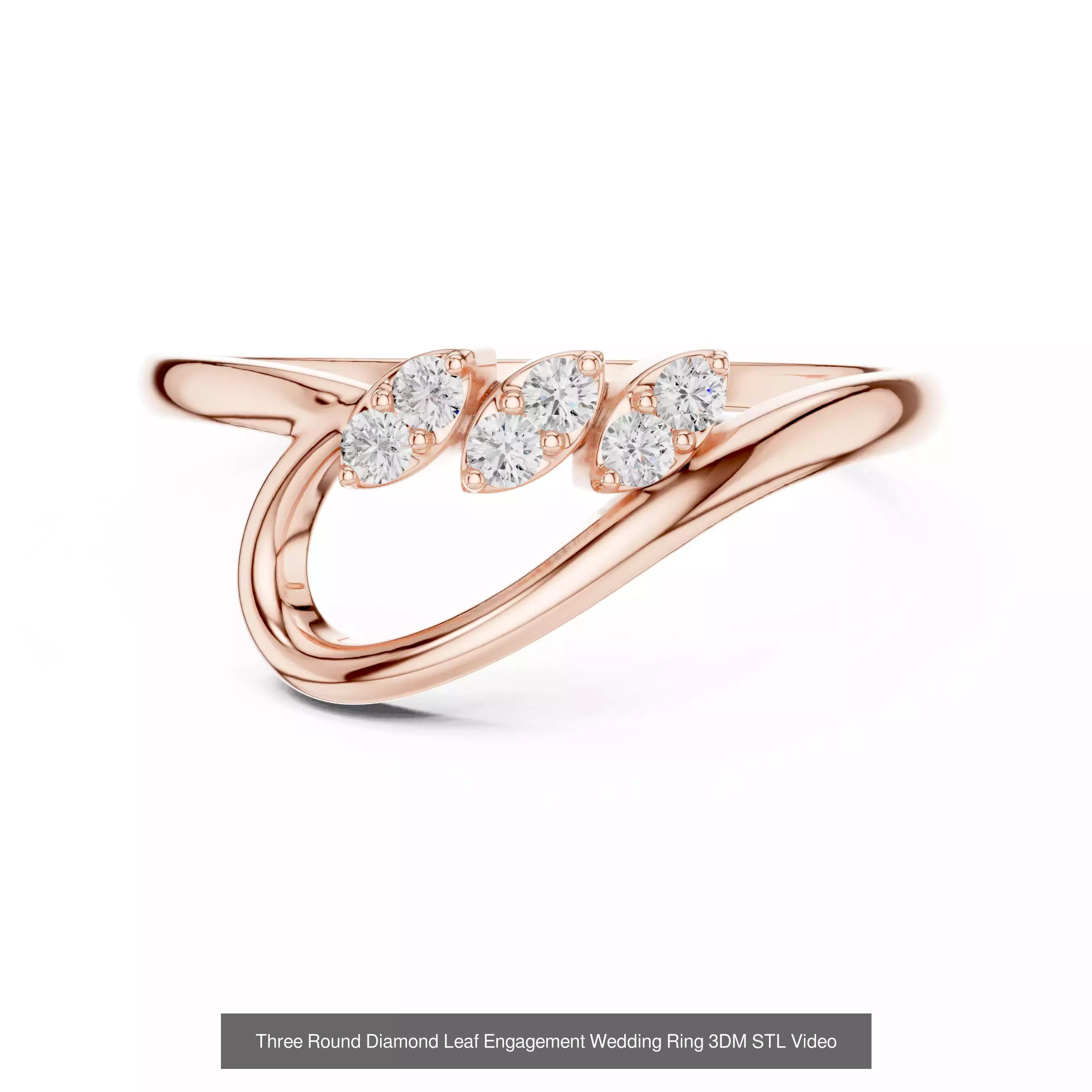 363 Cluster Woman Rings 3DM STL OBJ FBX with 3 COLOR Video 3D Model Collection_172