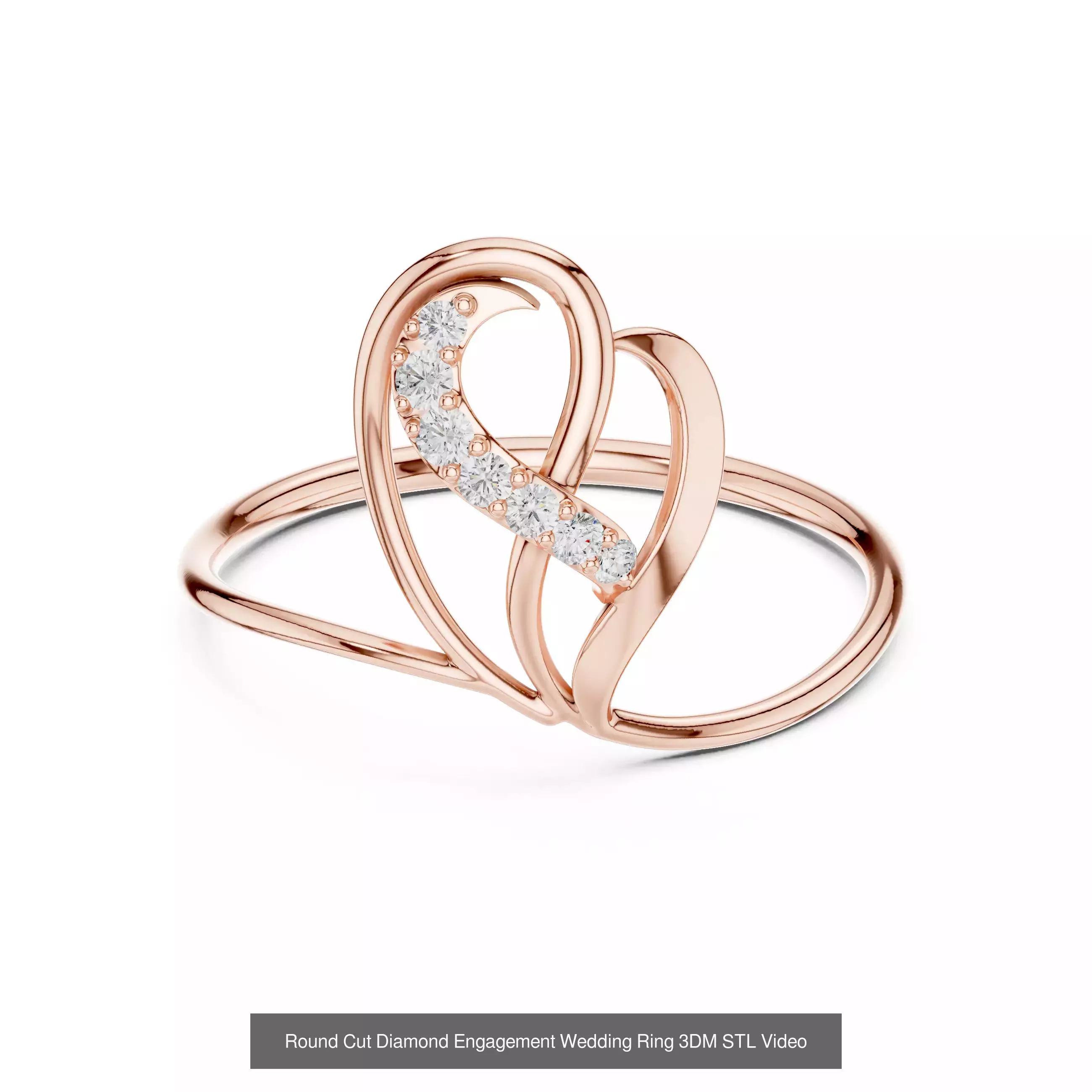 363 Cluster Woman Rings 3DM STL OBJ FBX with 3 COLOR Video 3D Model Collection_56