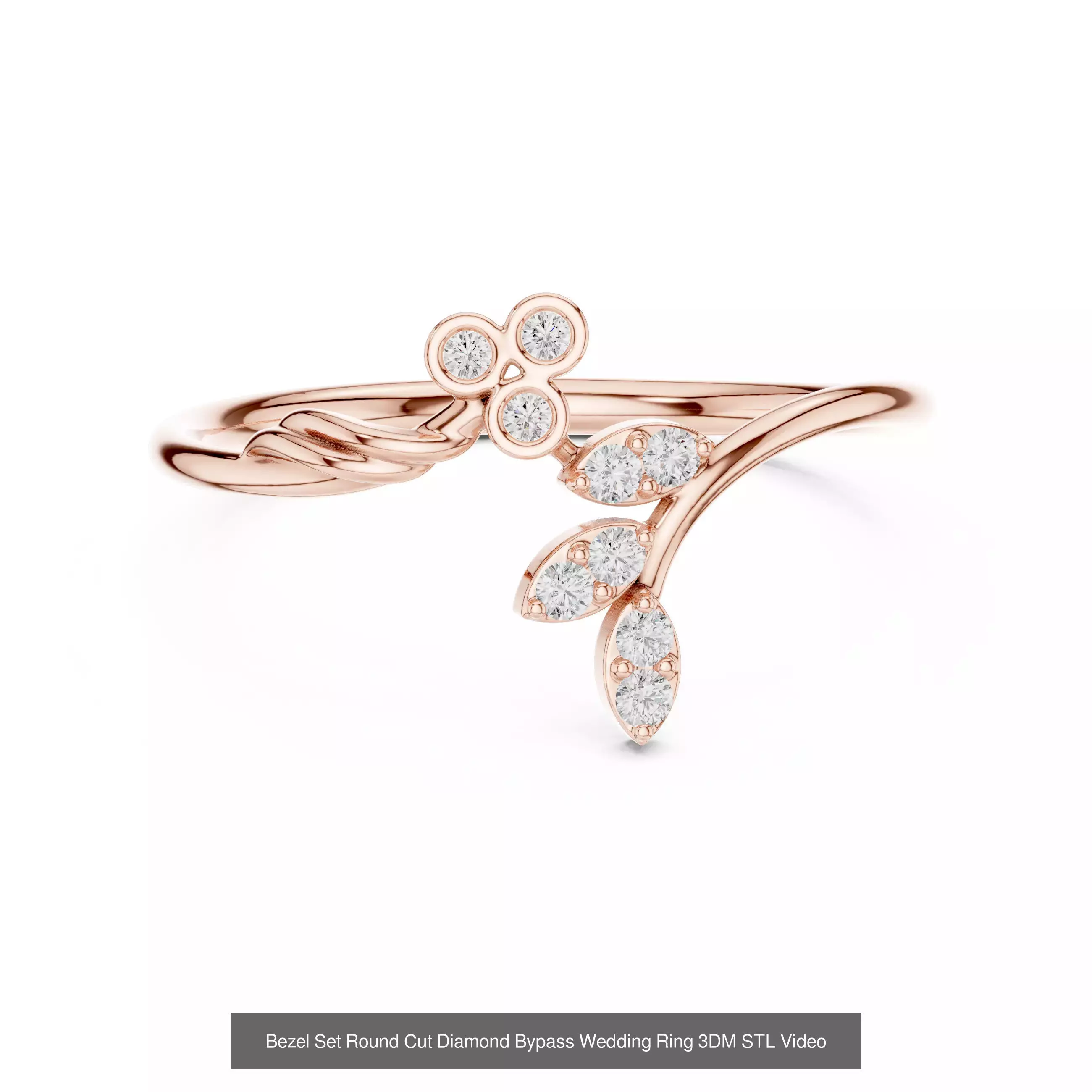 363 Cluster Woman Rings 3DM STL OBJ FBX with 3 COLOR Video 3D Model Collection_77