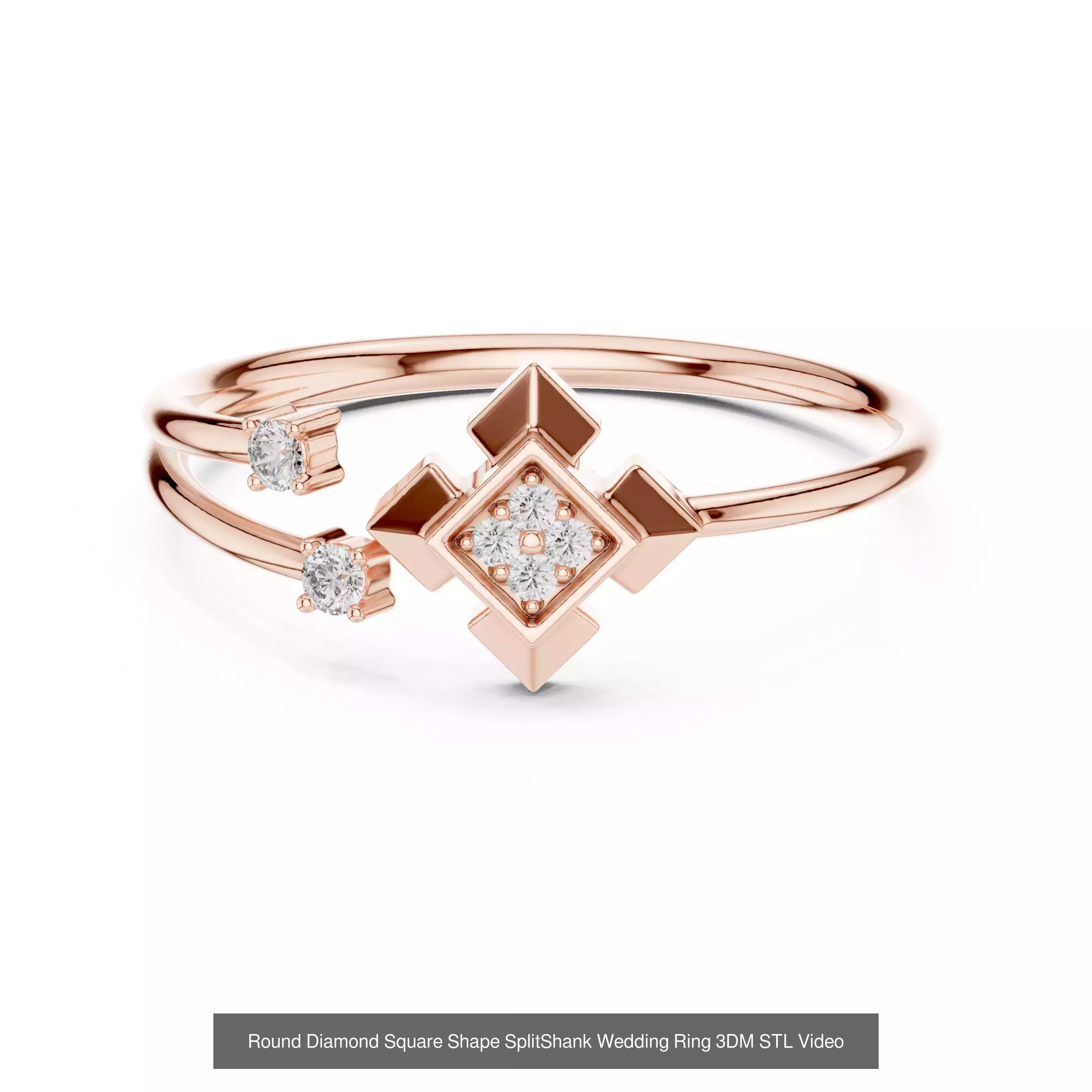 363 Cluster Woman Rings 3DM STL OBJ FBX with 3 COLOR Video 3D Model Collection_133