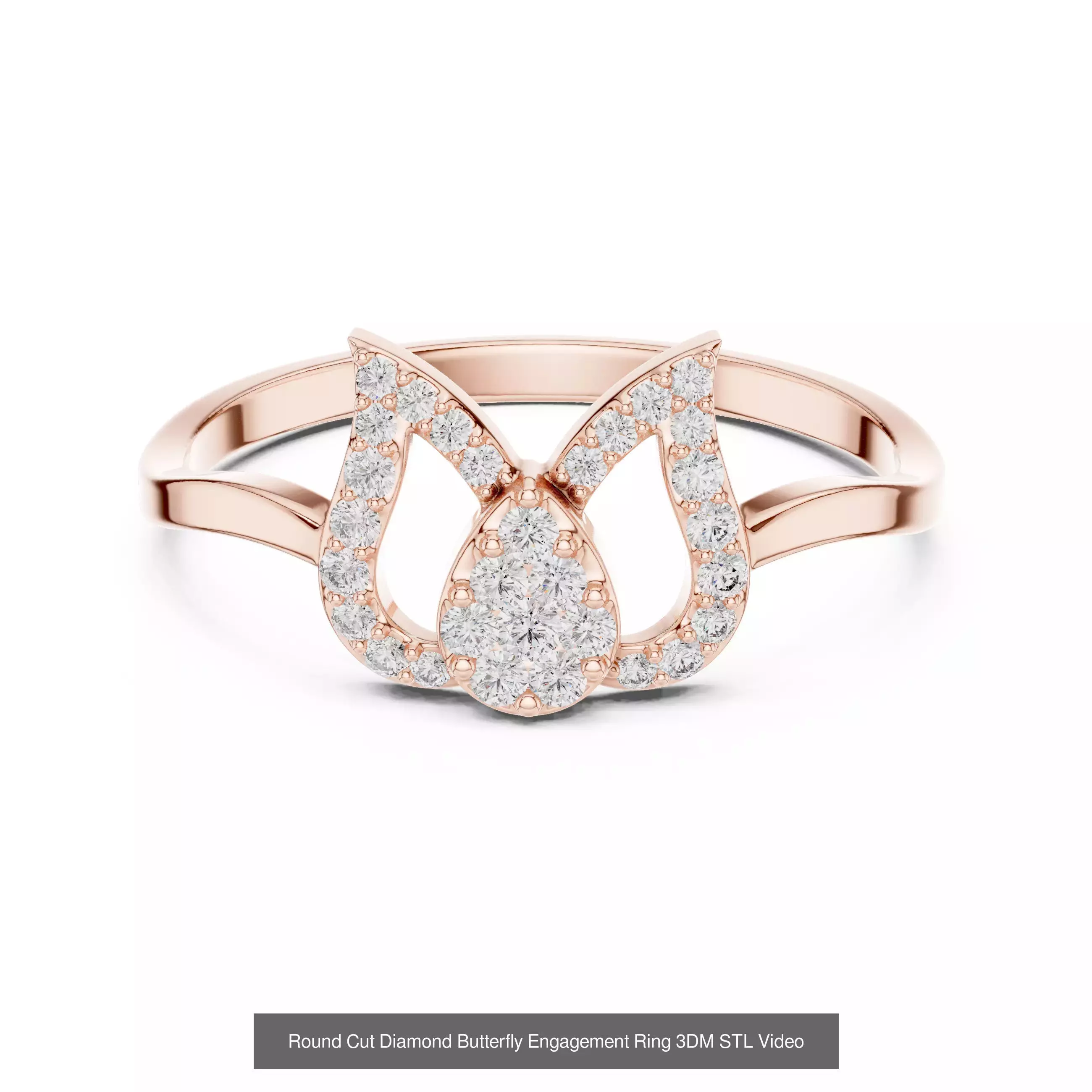 363 Cluster Woman Rings 3DM STL OBJ FBX with 3 COLOR Video 3D Model Collection_89