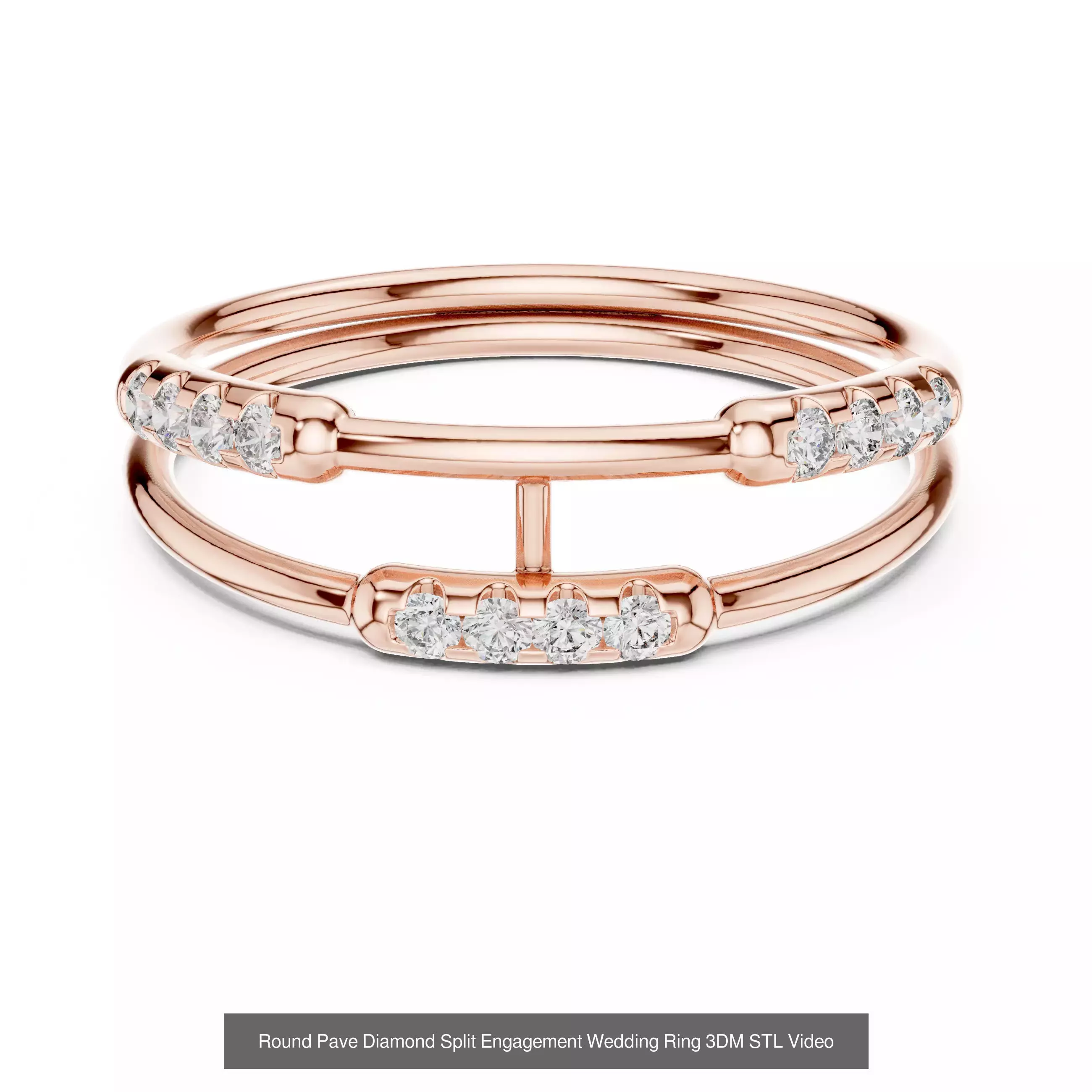 363 Cluster Woman Rings 3DM STL OBJ FBX with 3 COLOR Video 3D Model Collection_122