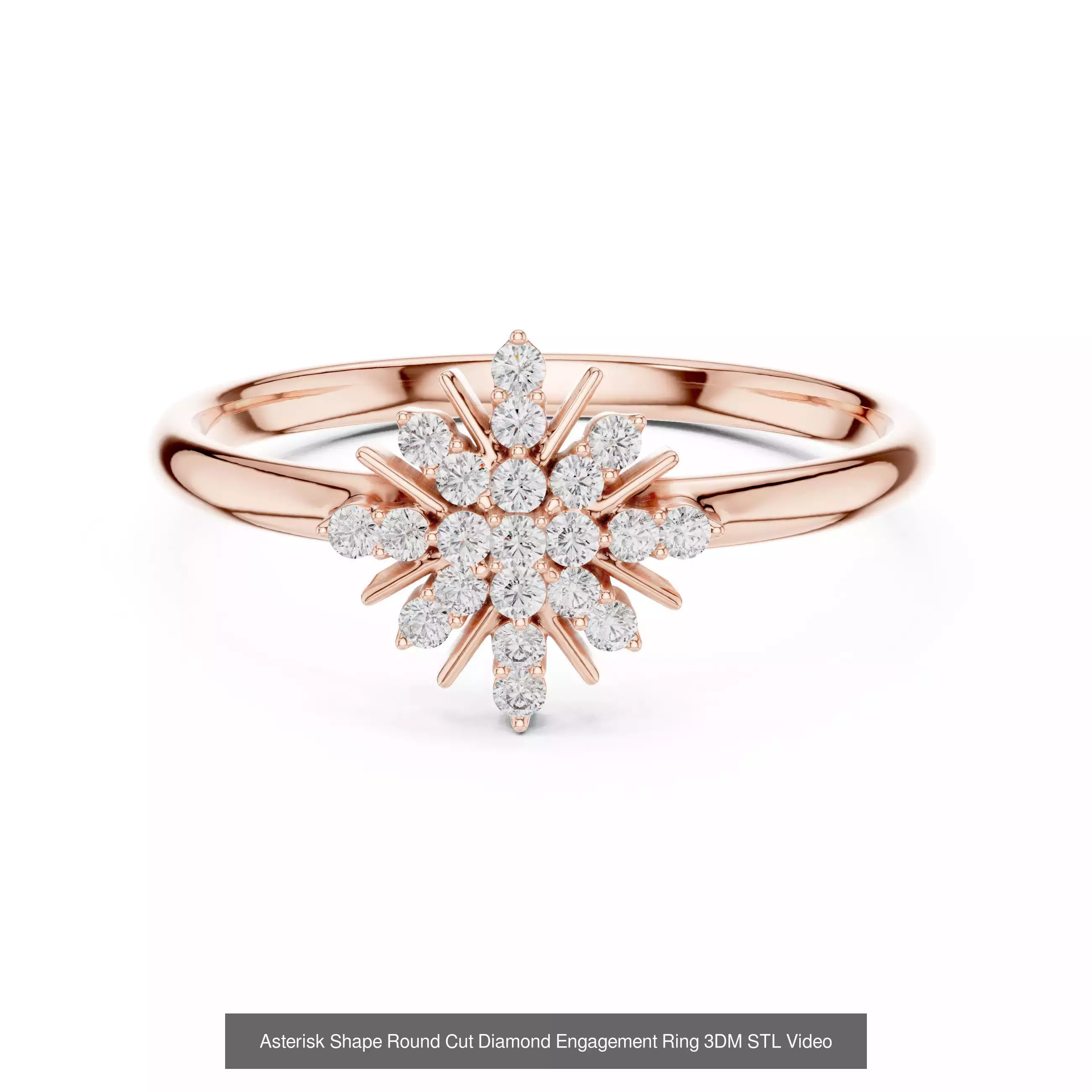 363 Cluster Woman Rings 3DM STL OBJ FBX with 3 COLOR Video 3D Model Collection_198