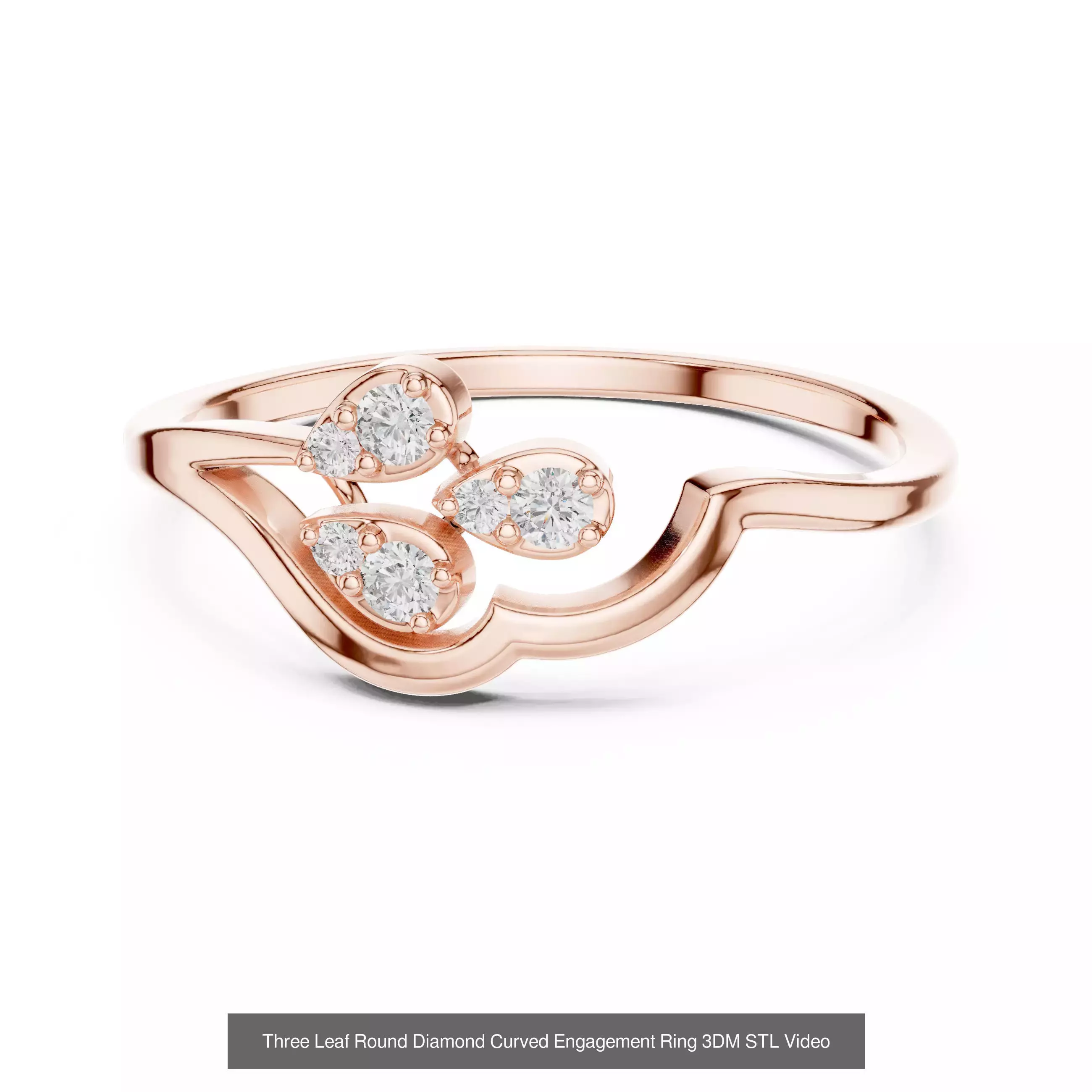 363 Cluster Woman Rings 3DM STL OBJ FBX with 3 COLOR Video 3D Model Collection_140