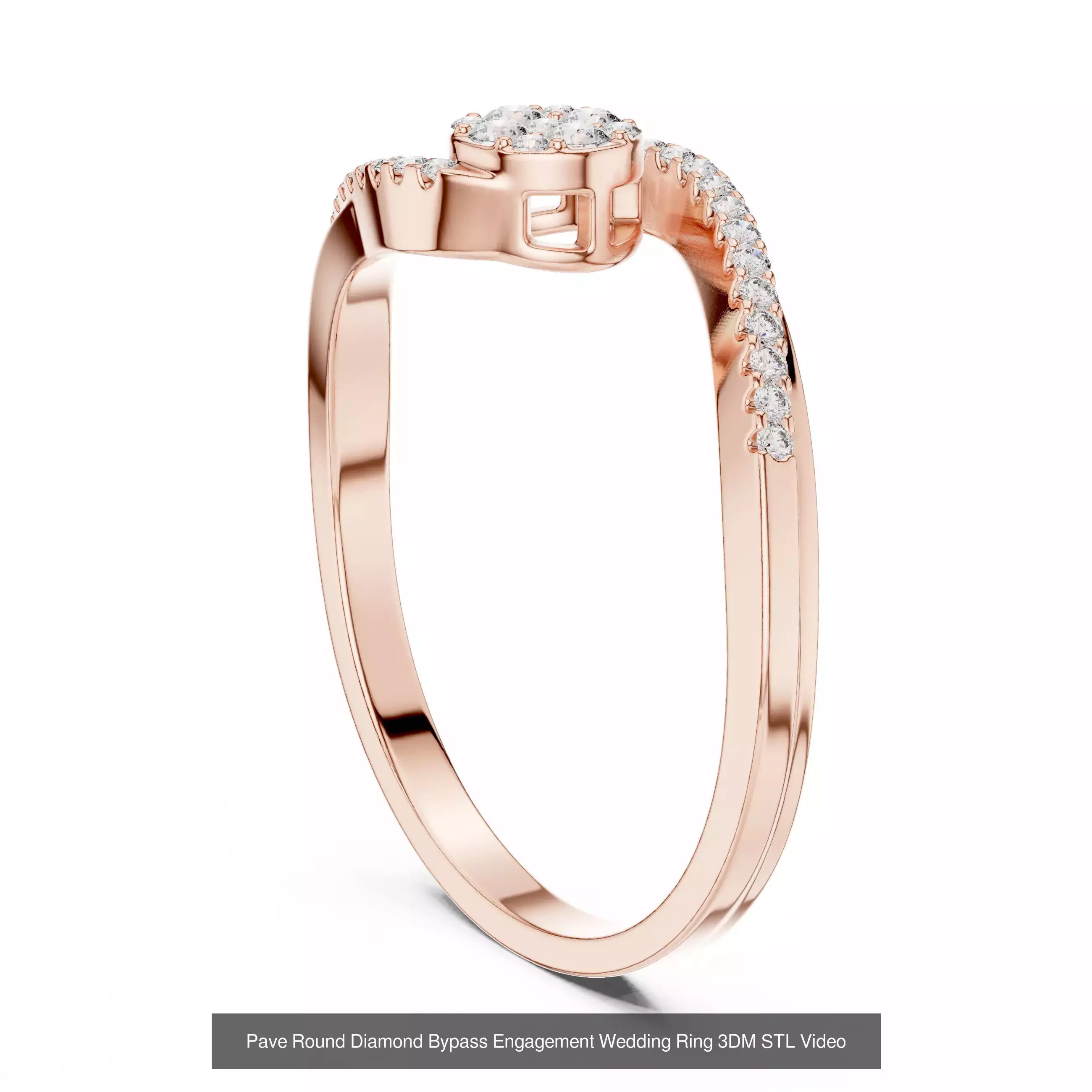 363 Cluster Woman Rings 3DM STL OBJ FBX with 3 COLOR Video 3D Model Collection_111