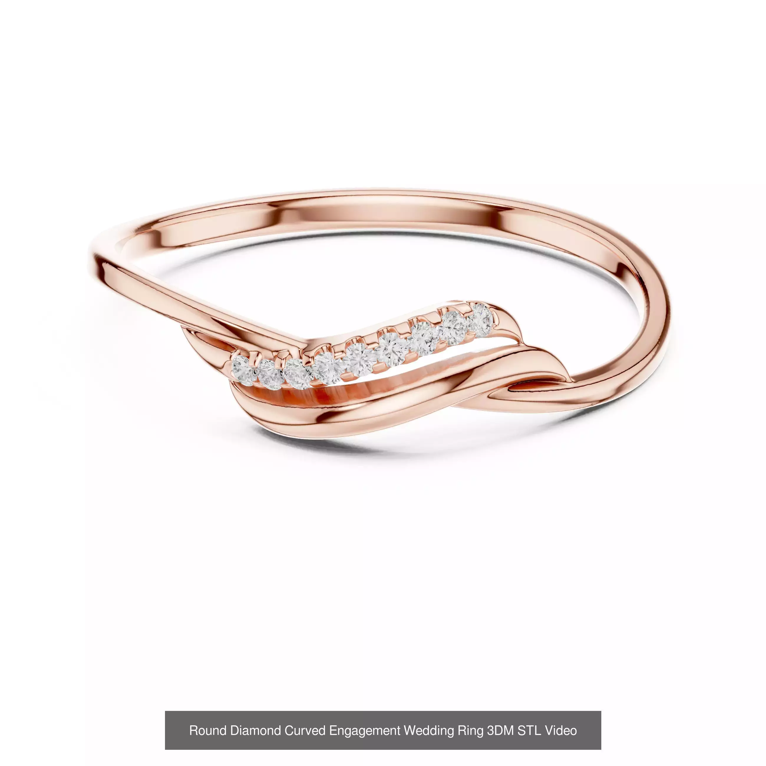 363 Cluster Woman Rings 3DM STL OBJ FBX with 3 COLOR Video 3D Model Collection_58