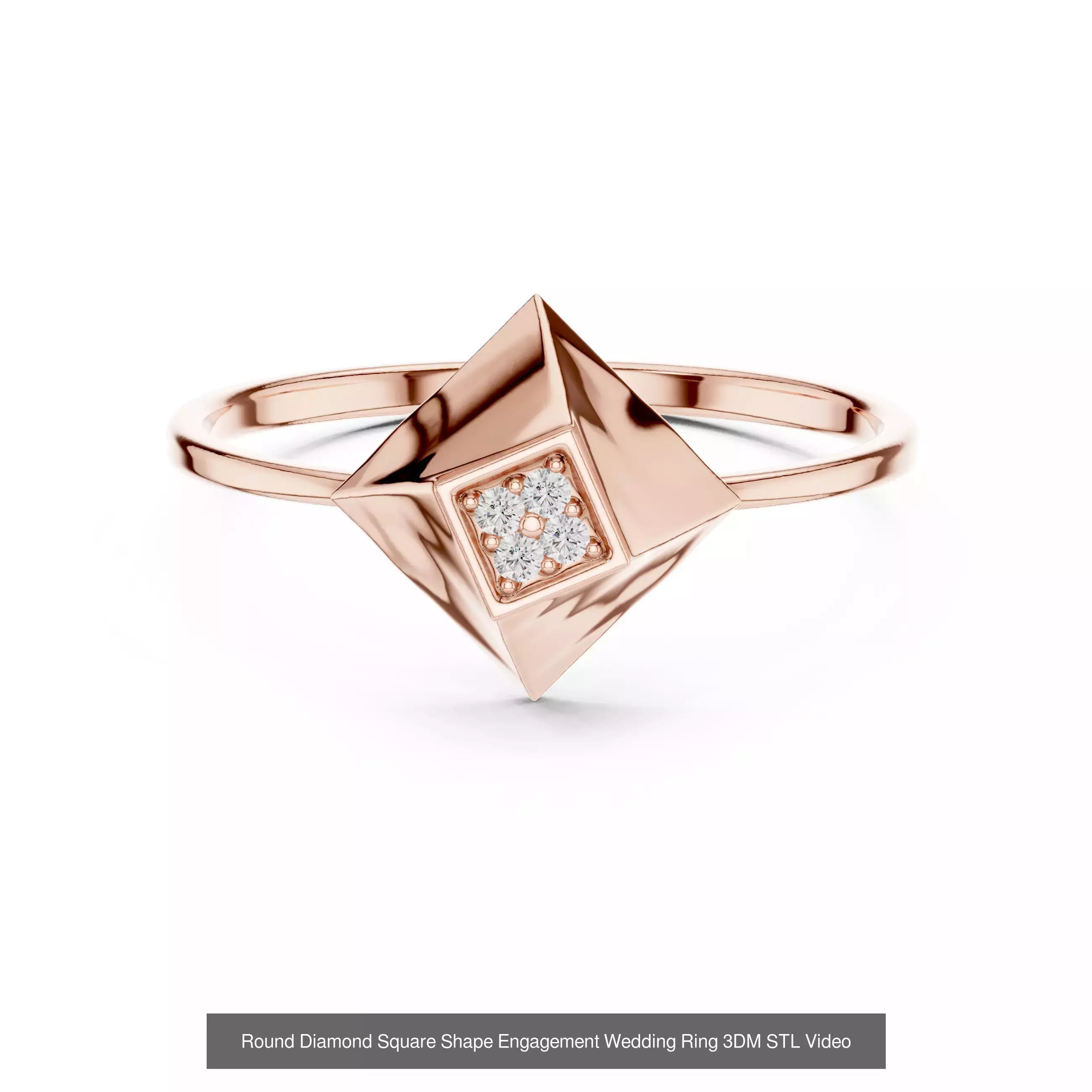 363 Cluster Woman Rings 3DM STL OBJ FBX with 3 COLOR Video 3D Model Collection_131