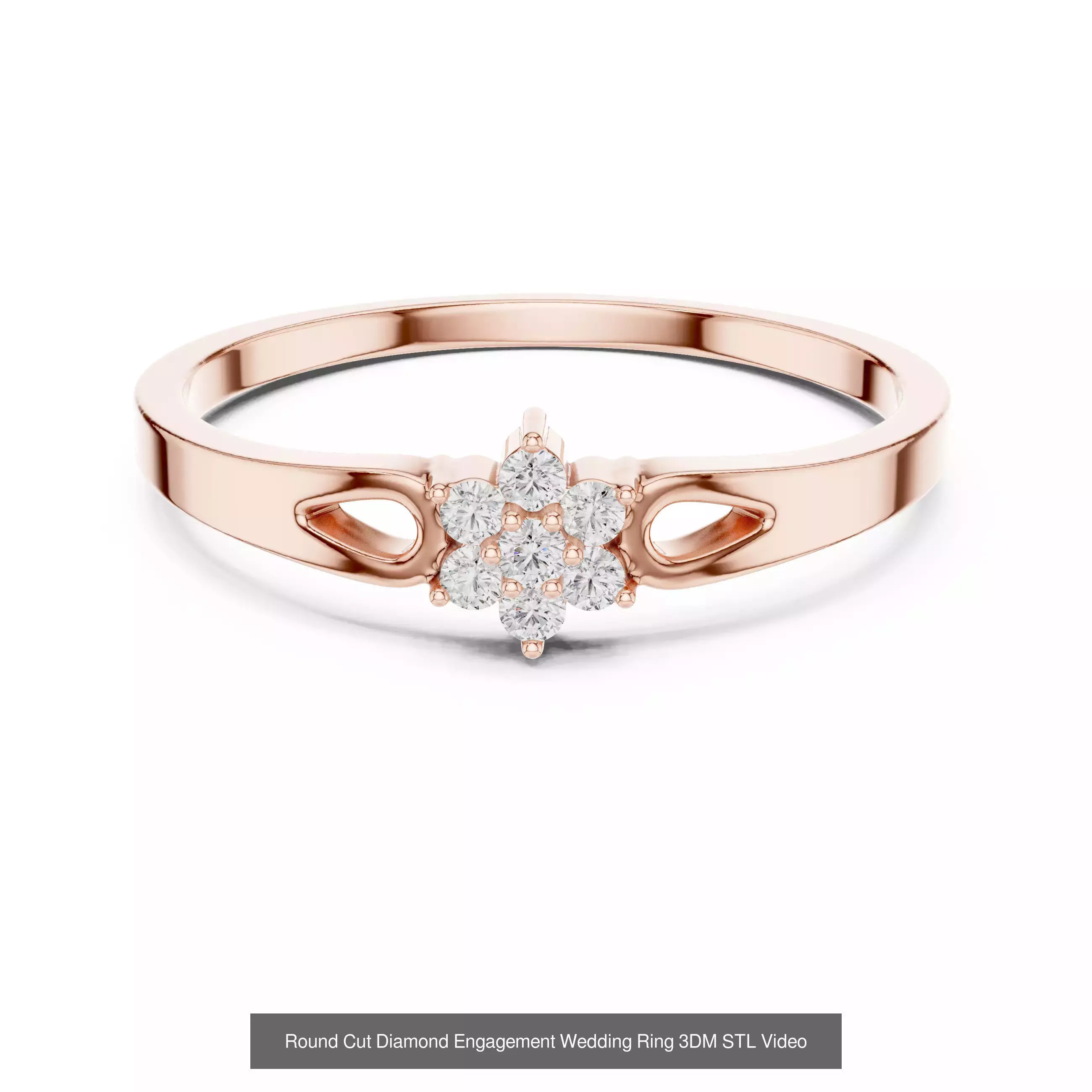 363 Cluster Woman Rings 3DM STL OBJ FBX with 3 COLOR Video 3D Model Collection_100