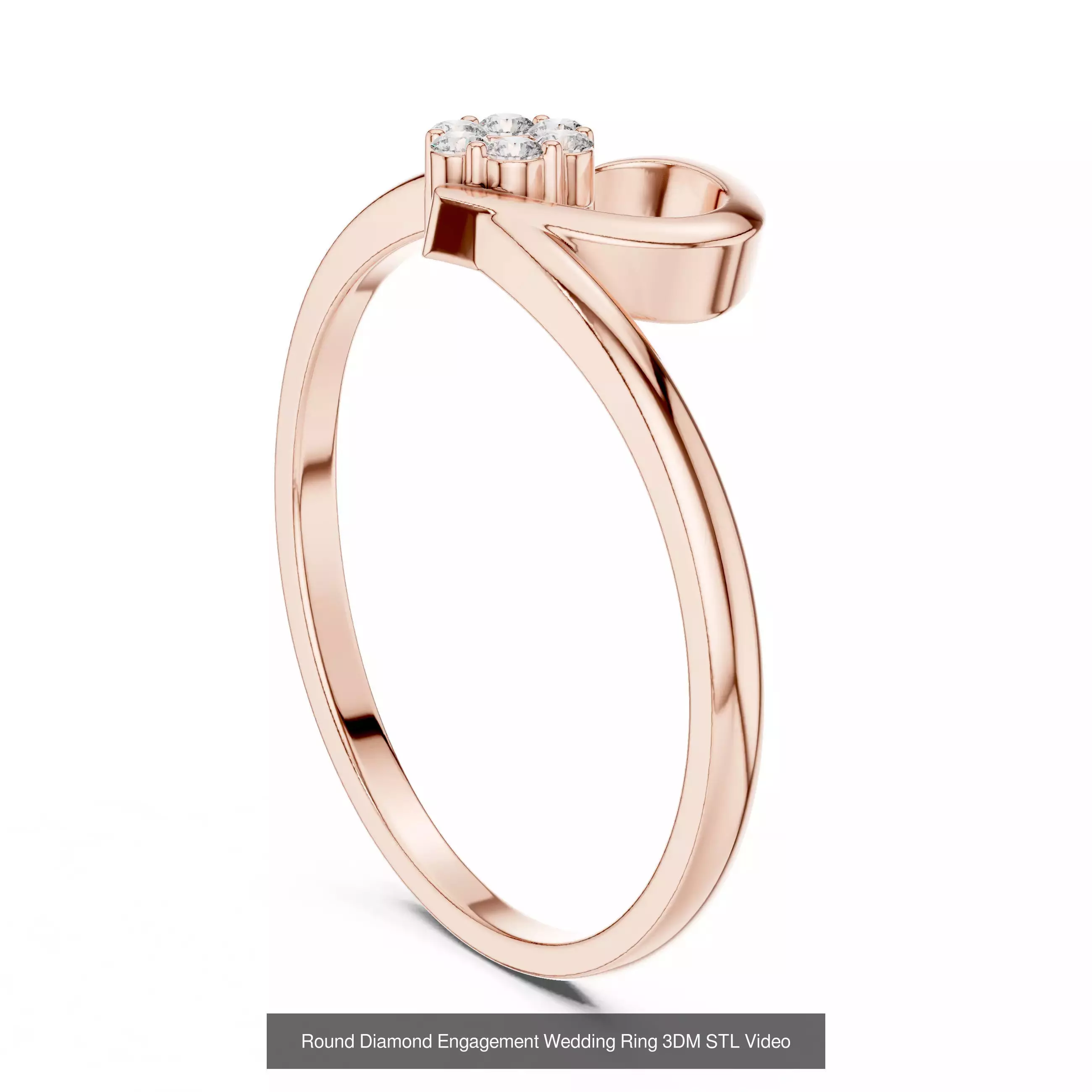 363 Cluster Woman Rings 3DM STL OBJ FBX with 3 COLOR Video 3D Model Collection_108