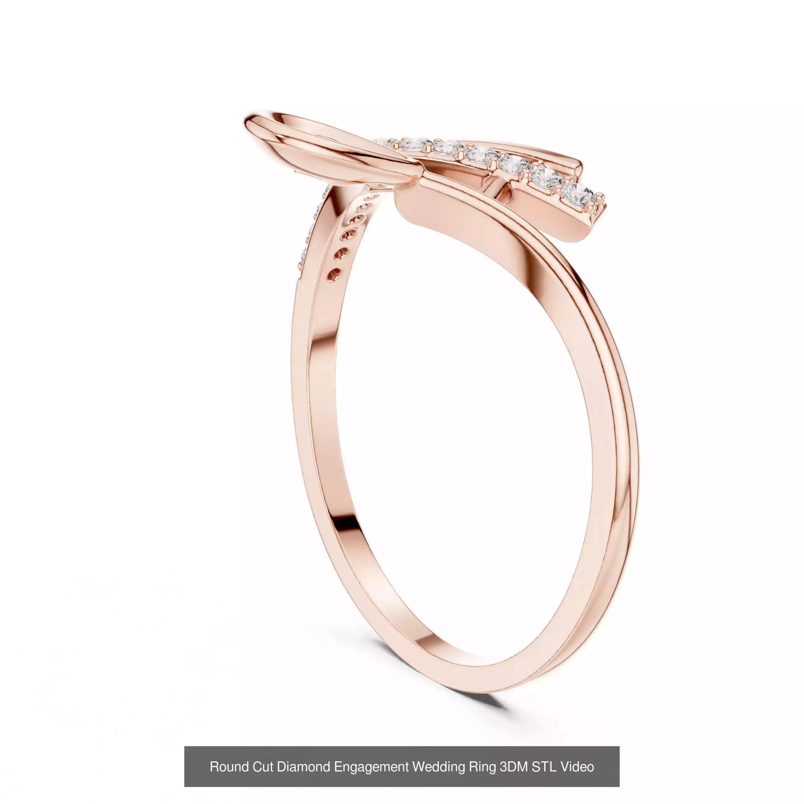 363 Cluster Woman Rings 3DM STL OBJ FBX with 3 COLOR Video 3D Model Collection_138